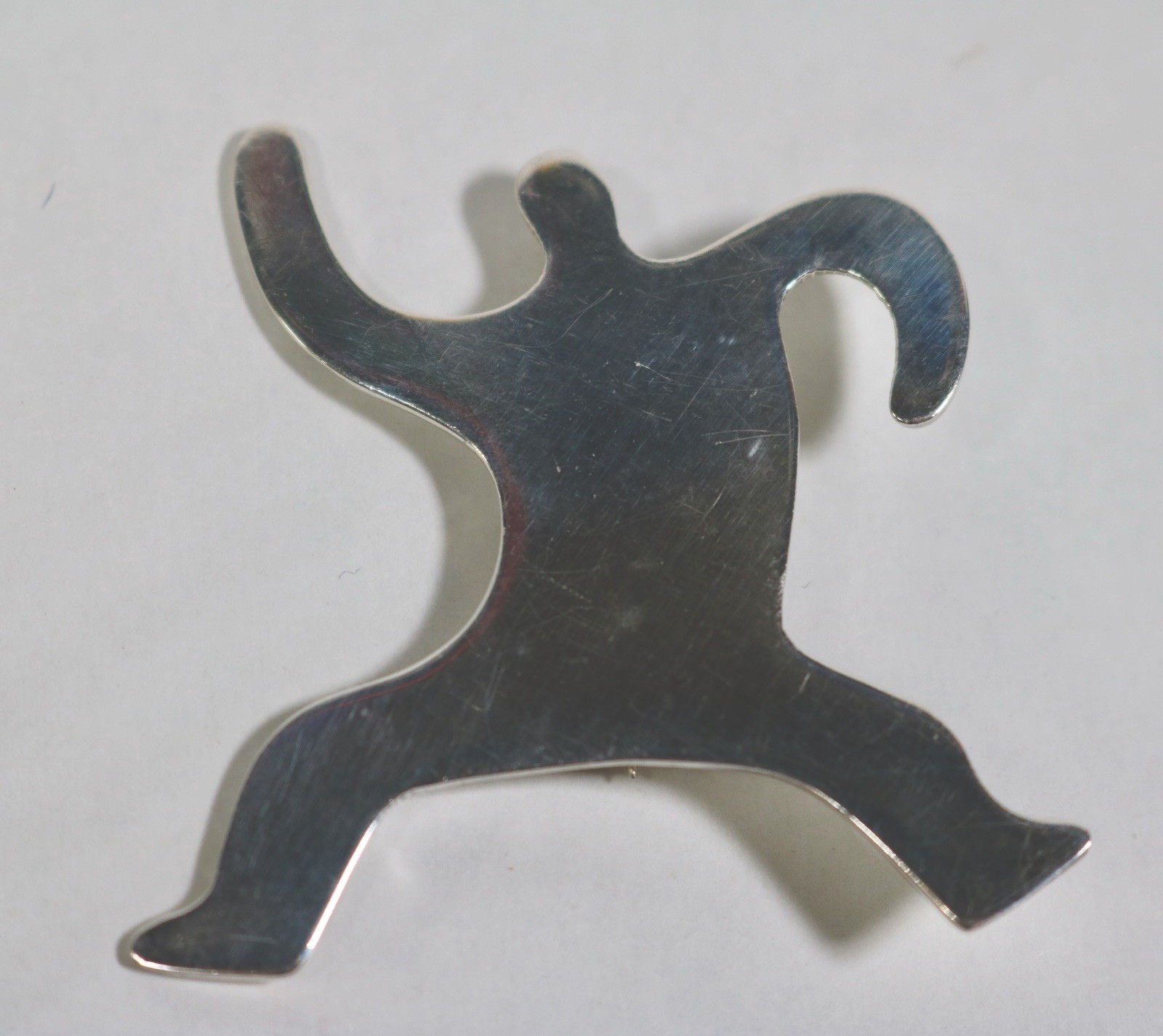 Sterling Silver 925 Modernest Person Brooch