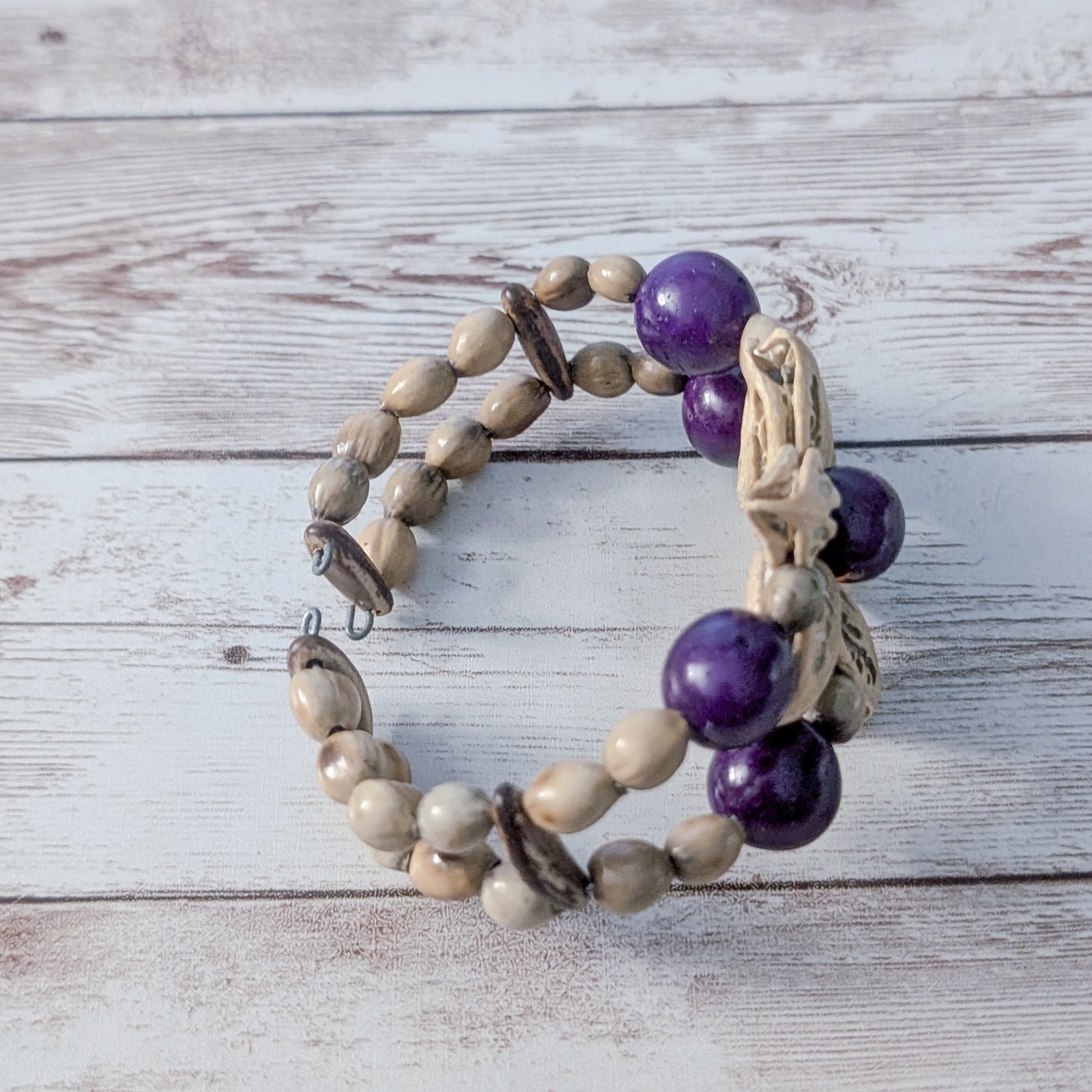 Vintage Bracelet Statement Flower Bangle