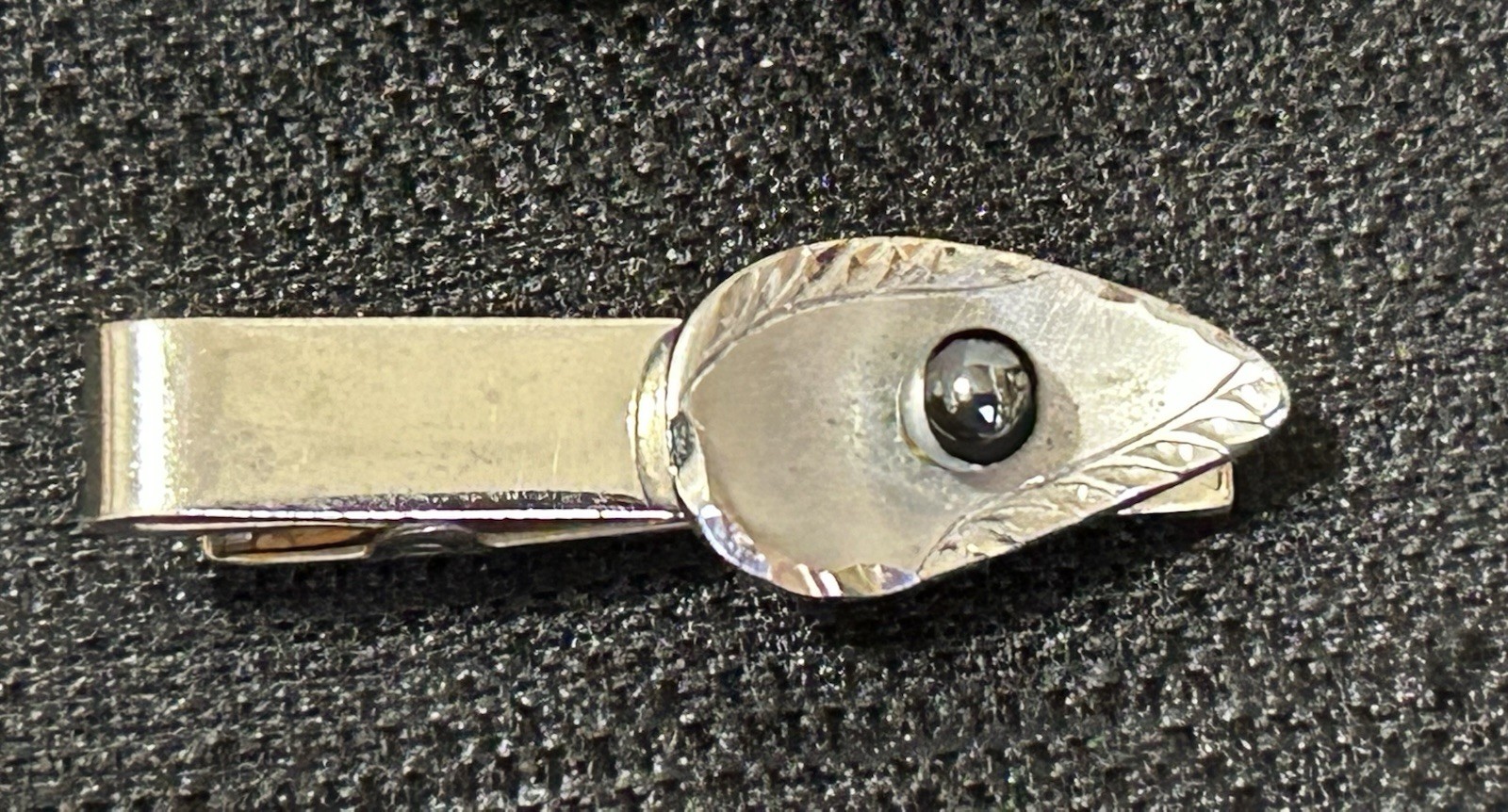 Vintage 925 Sterling Silver Classic Set Cuff Links & Tie Clip ~ Signed STERLING