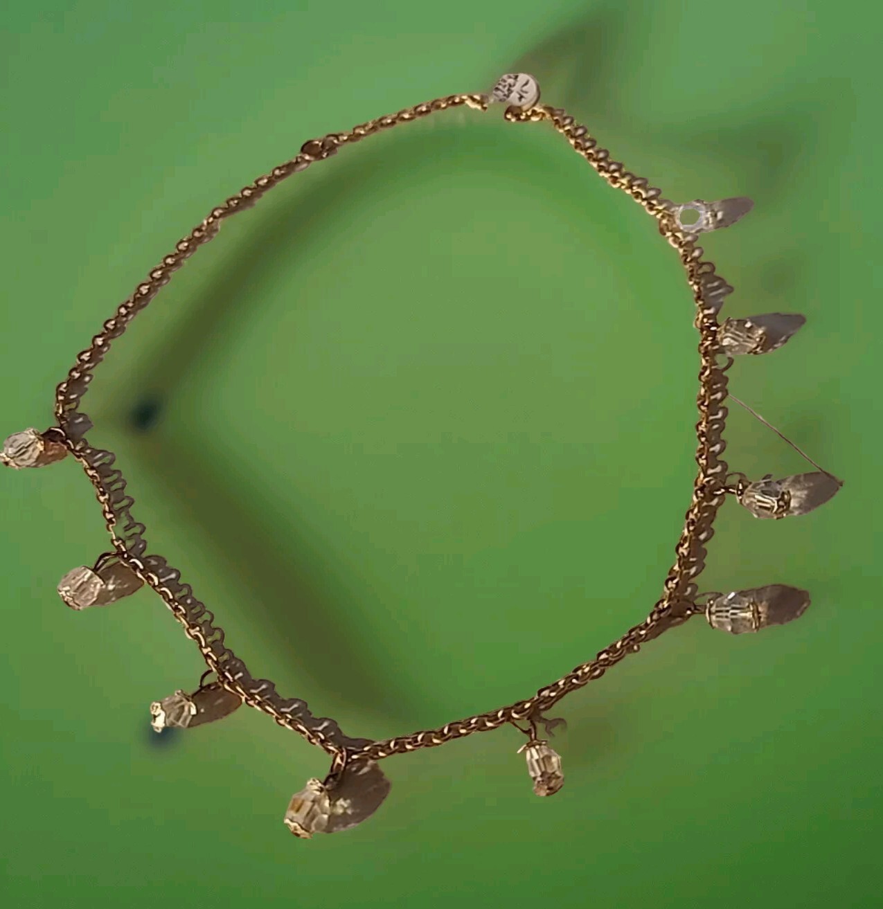 Beautiful Art Deco Czech Faceted Bead Necklace Circa 1920 – 19.5″