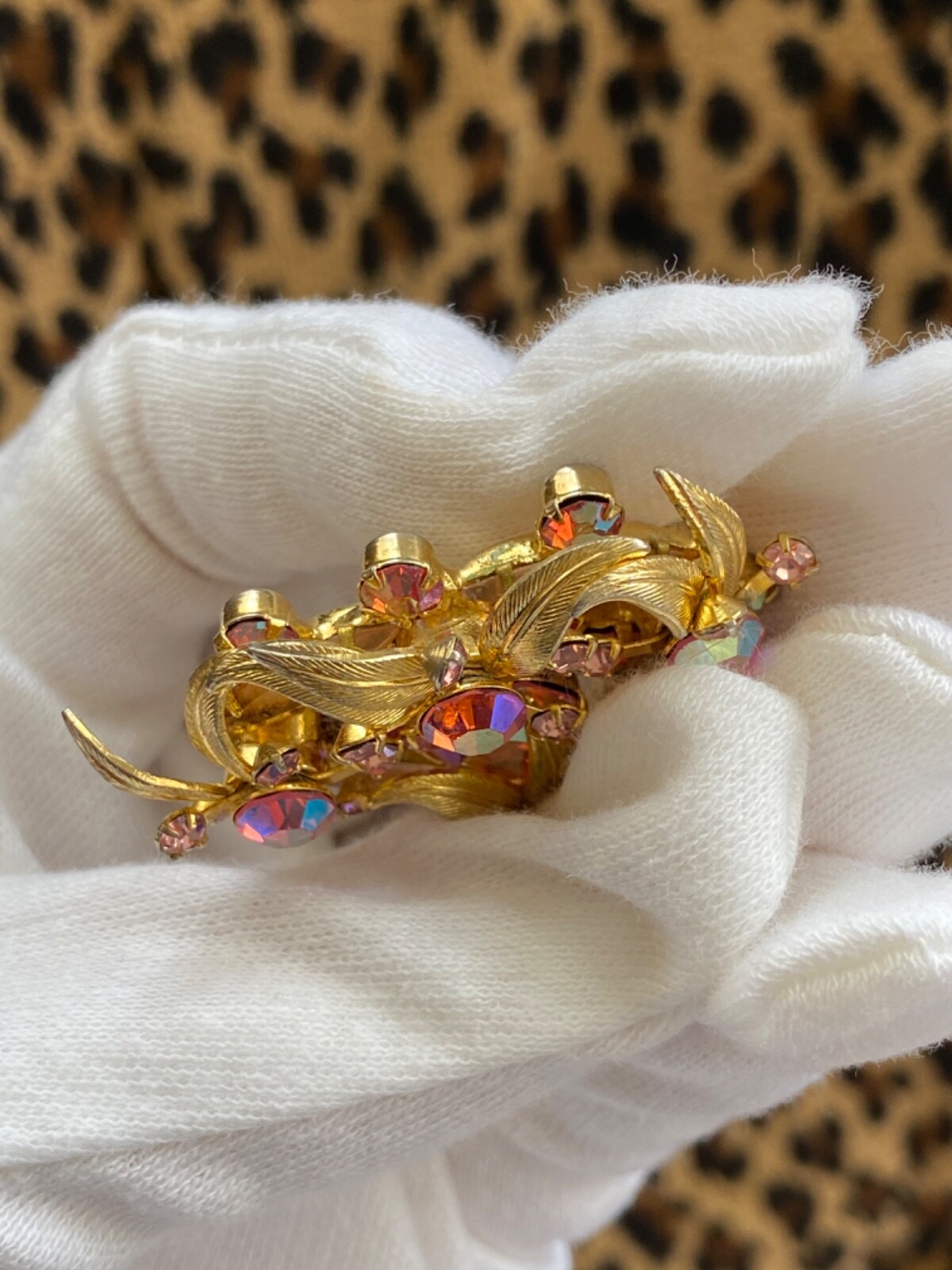 Vintage Juliana D&E Brooch Reference Book Piece 1964 60s MCM Pink Floral Spray