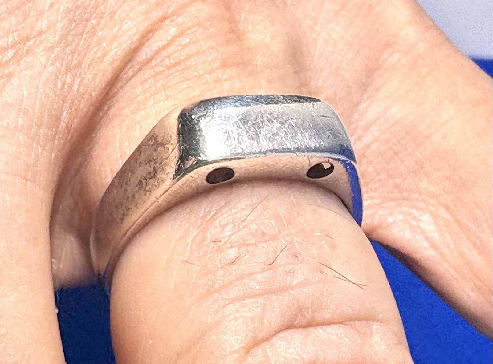 A28 Minimalistic Modernist 925 Silver Ring 3.69g Size 10 Vintage 1960s USA
