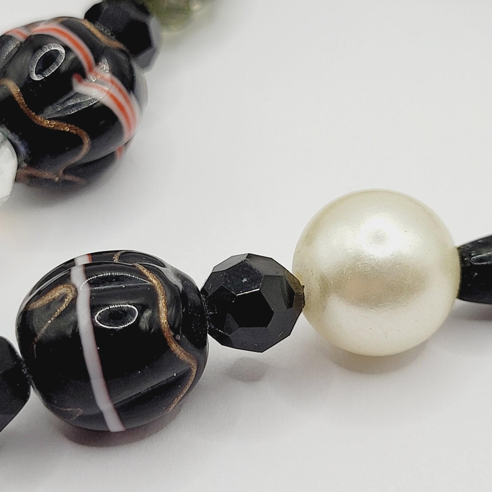 Art Glass Bead Strands Multi Color Style Foil Venetian Lampwork Crystal Necklace