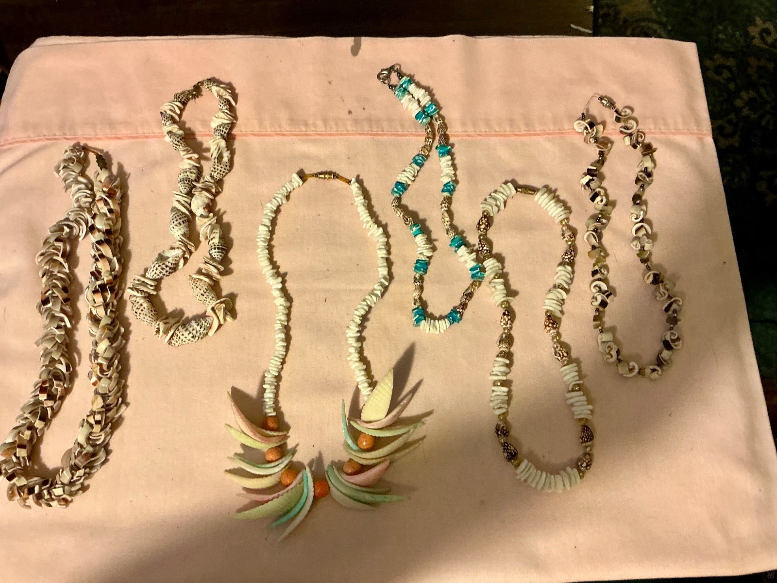 seashell design handmade necklace lot