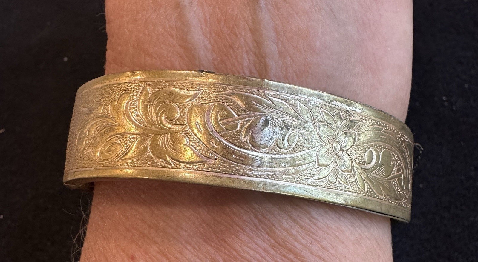 Antique Victorian Rose Gold Filled Buckle Bracelet