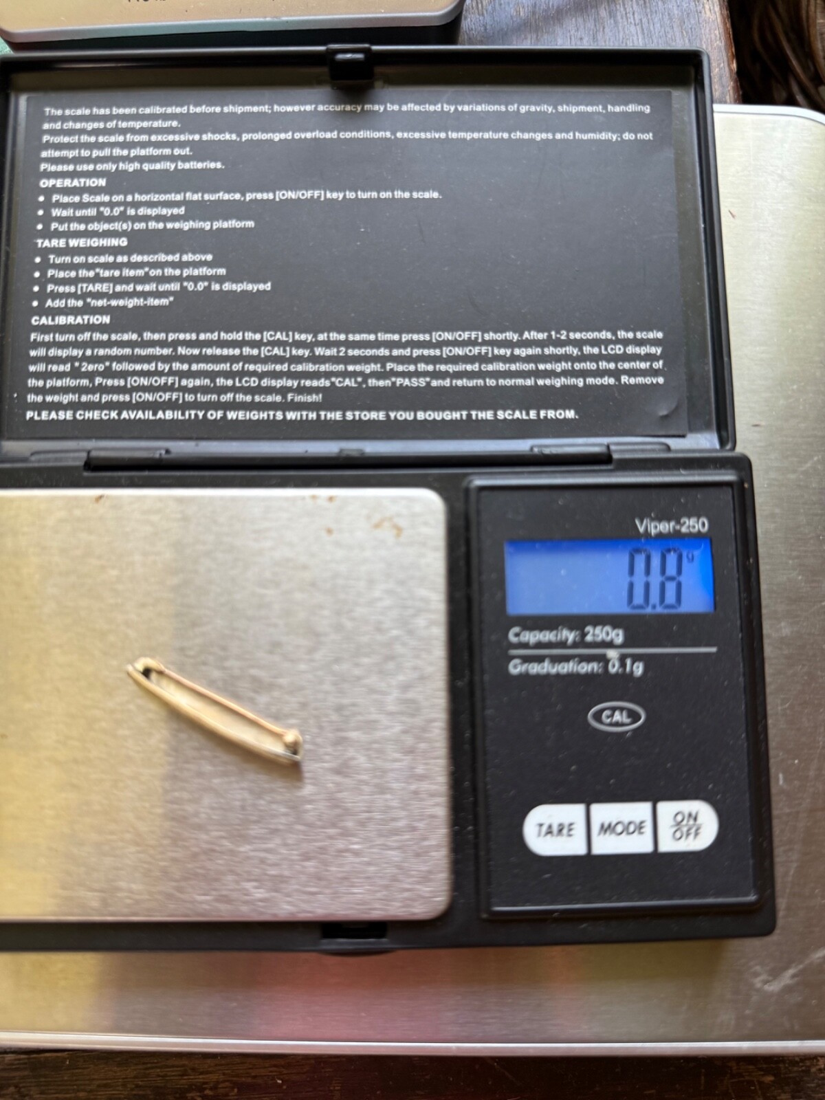 Etched gold or gold-filled baby beauty Victorian Edwardian safety clasp pin
