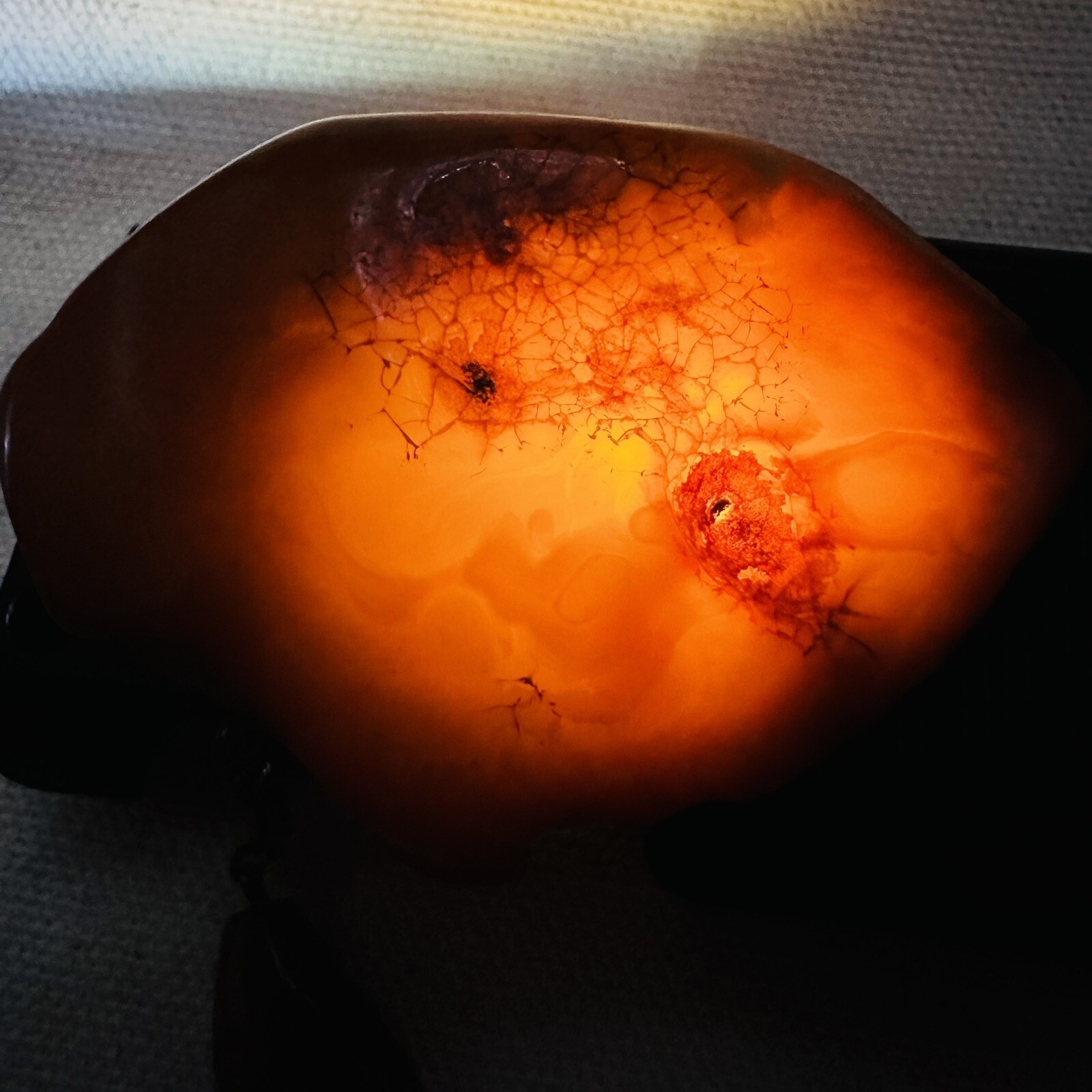 Vintage Nugget Landscape Baltic Amber Brooch Egg yolk USSR 1960s