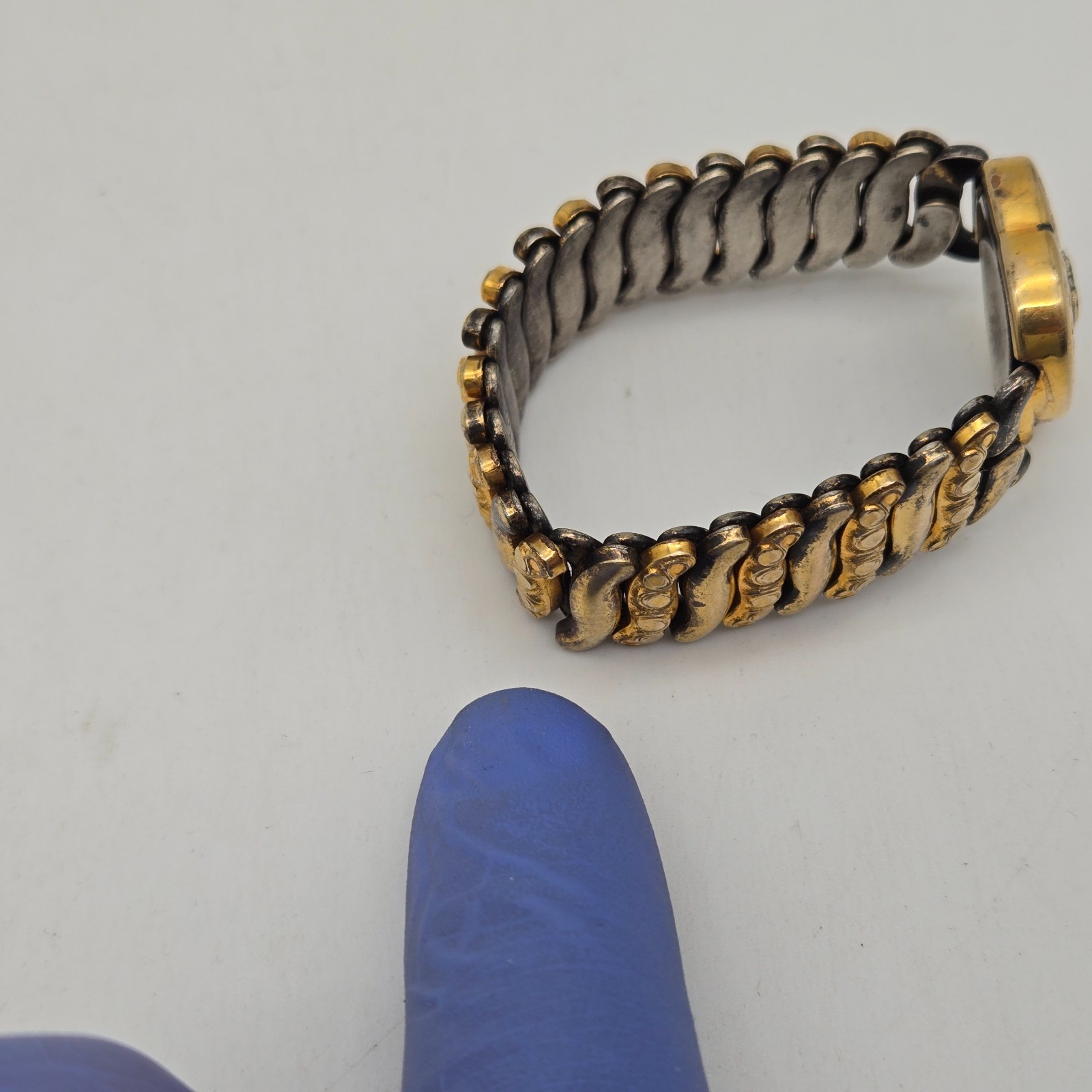 Vintage Co-Star 10k Gold-Filled Sweetheart Expansion Bracelet Stretch Heart