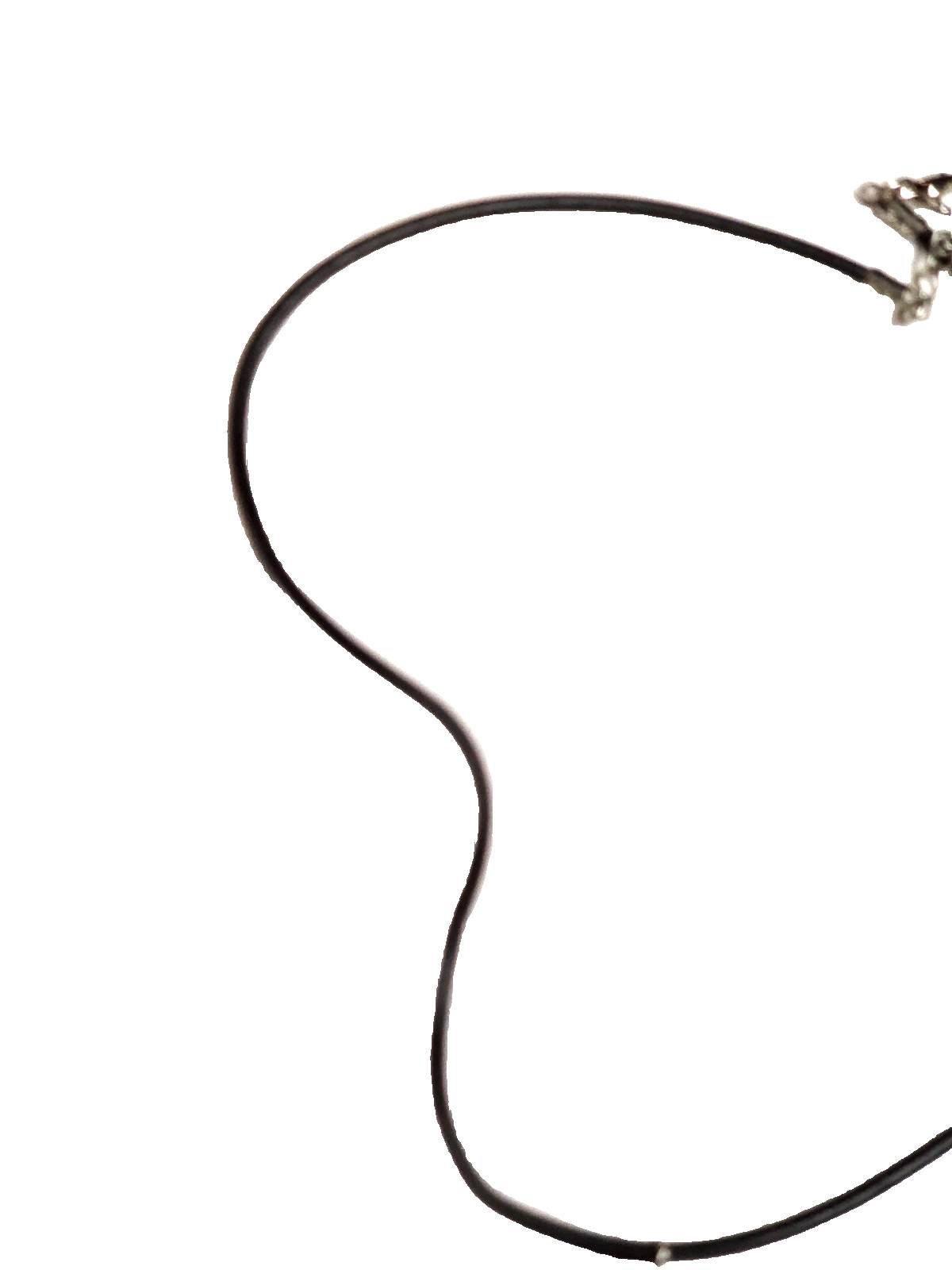 Vintage Natural South-Western Turquoise Bead Pendant Necklace 19″ Black Cord