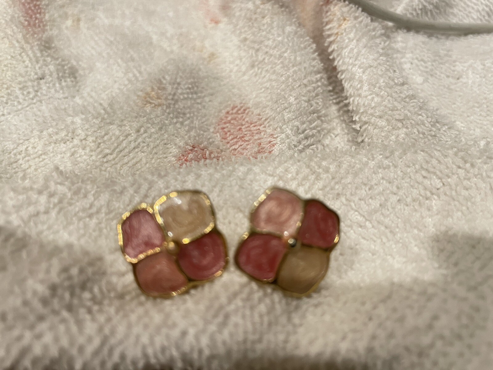 Vintage Clip On Earrings Set Of 10 Different Styles And Shapes And Color.