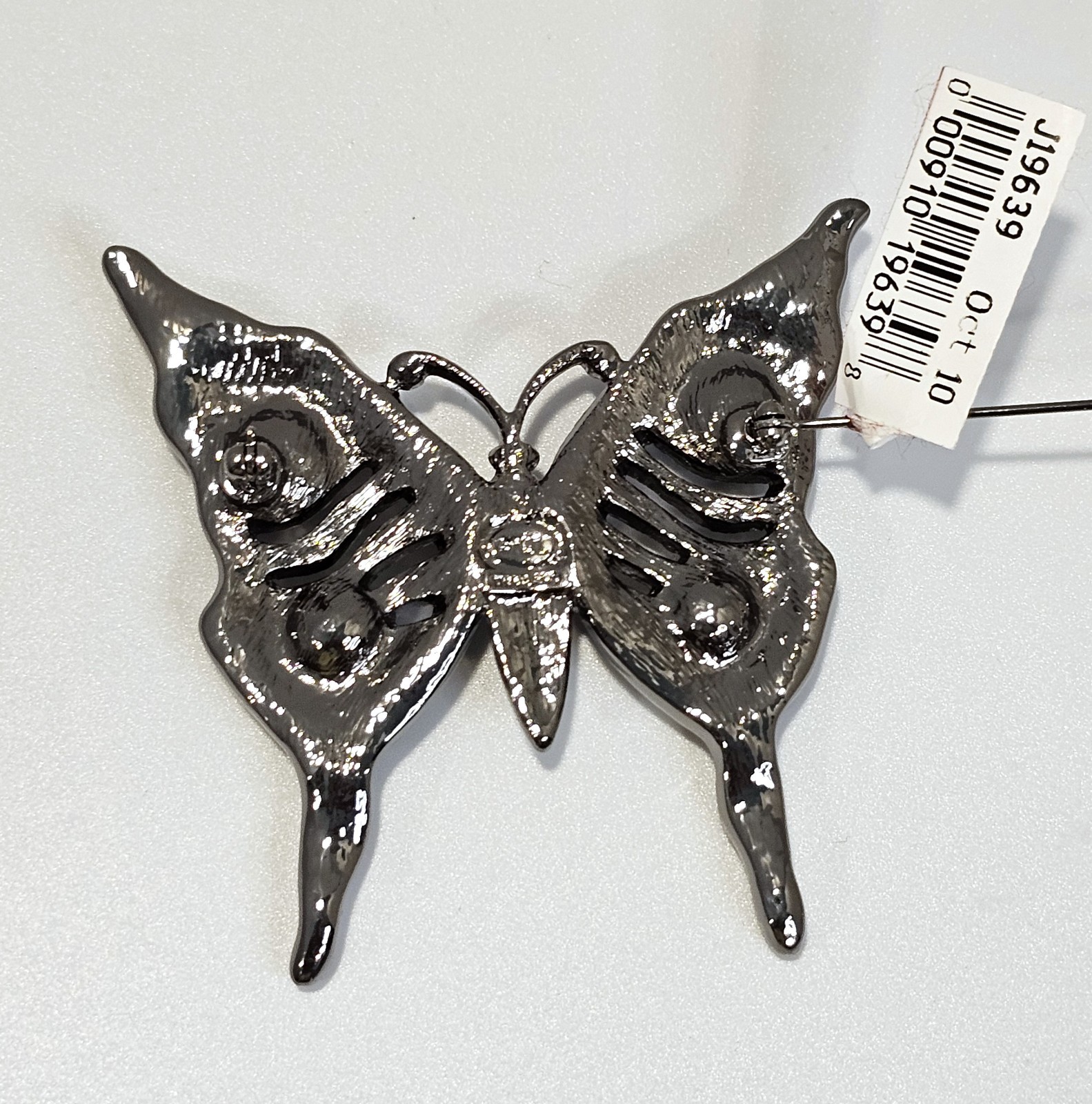 Kenneth Jay Lane butterfly brooch with box QVC new old stock signed KJL