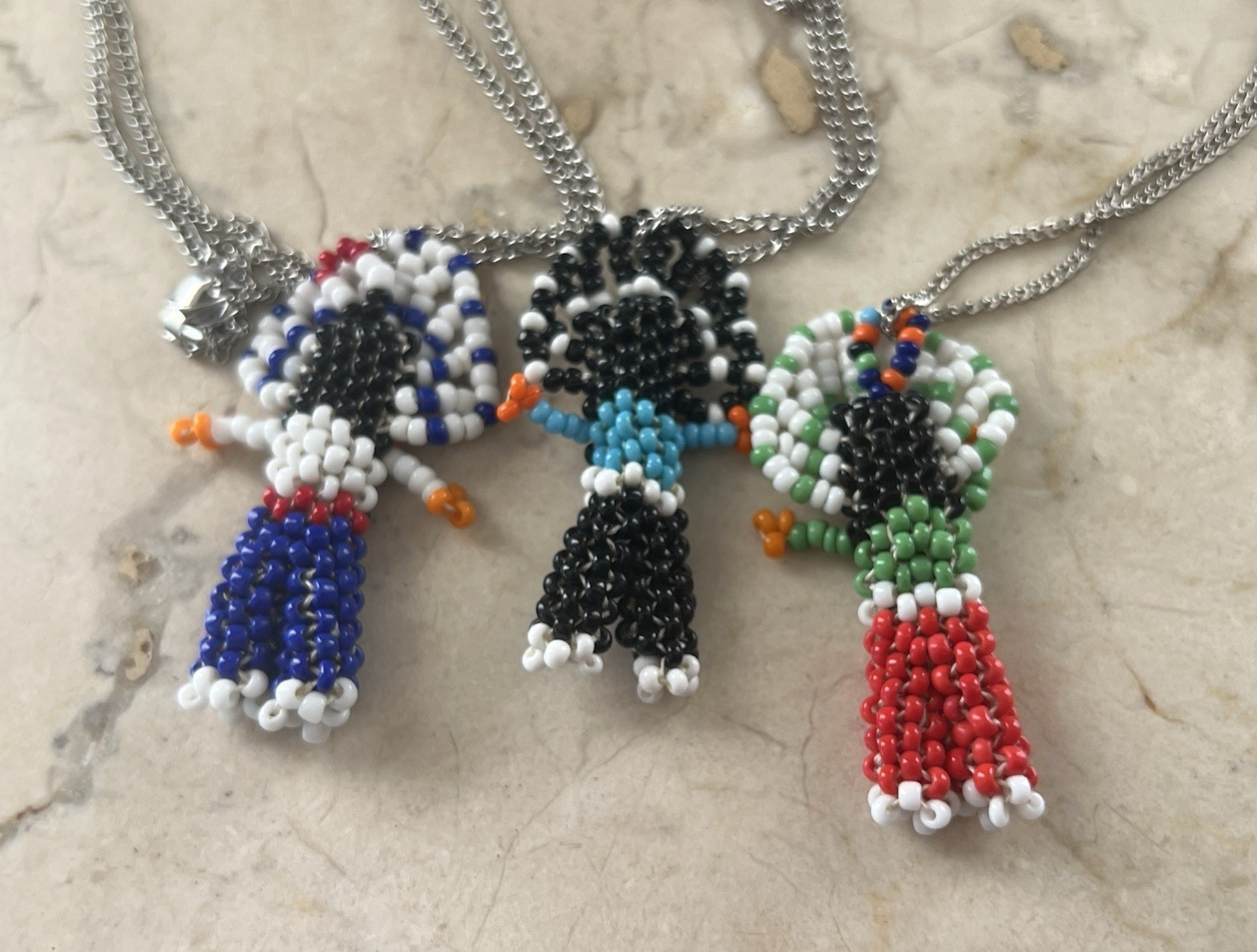 Vintage Native American Seed Bead Coin Purse Wallet Barrette Necklaces Lot