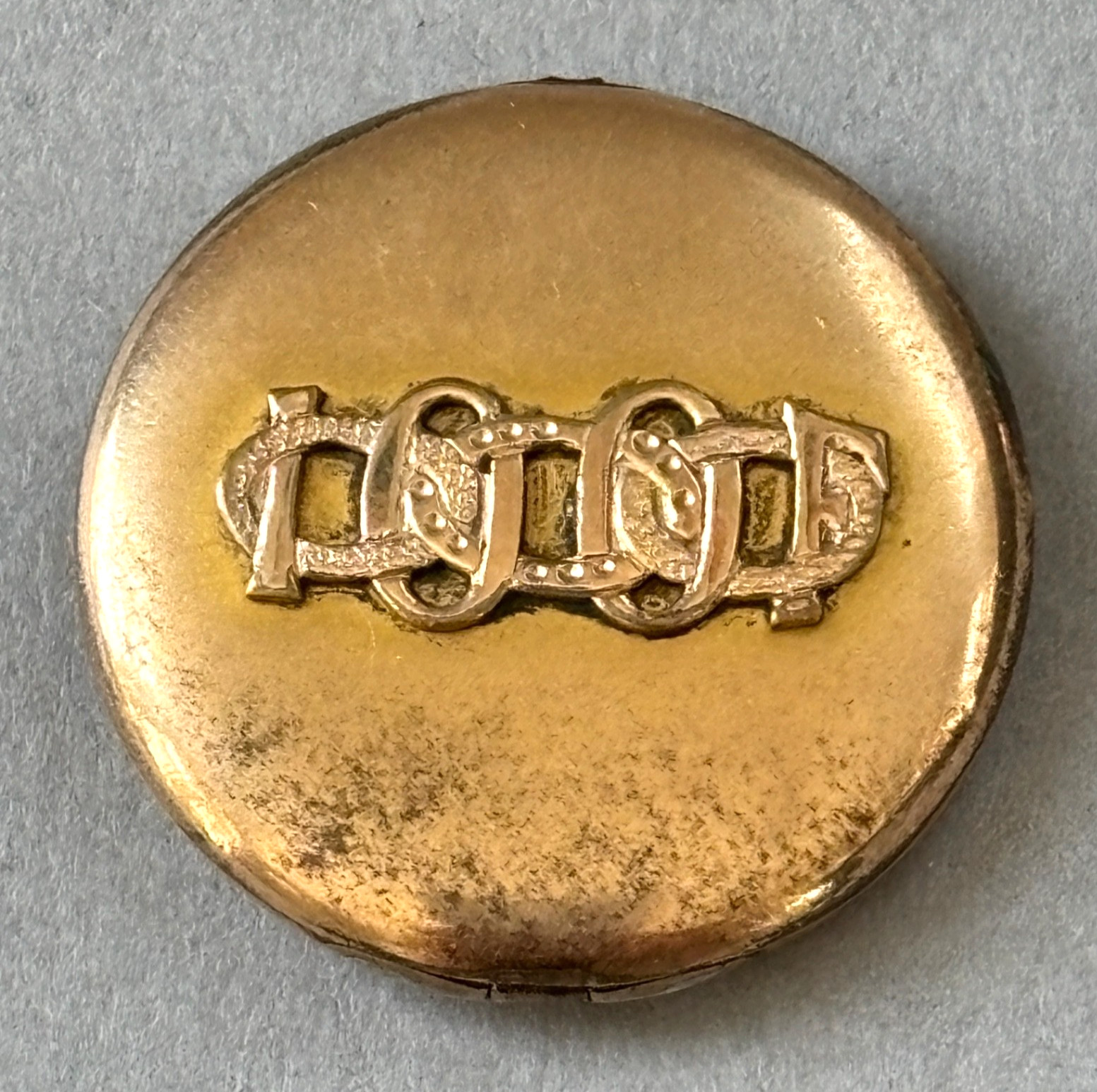 Antique W&SB Odd Fellows IOOF Gold Filled Locket Watch Fob Pendant MISSING BAIL
