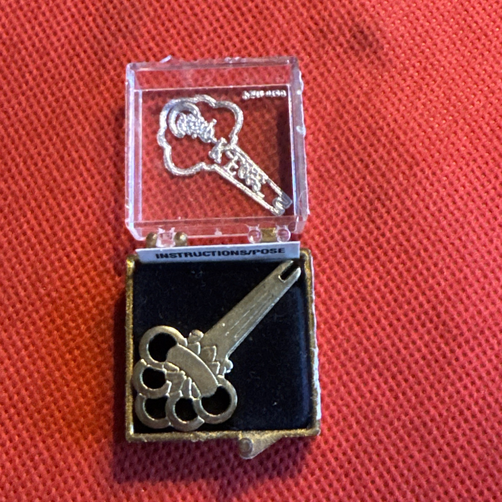 Antique Vintage Clip Tension Collectible Ease Key to Adjust K Clip Earrings RARE