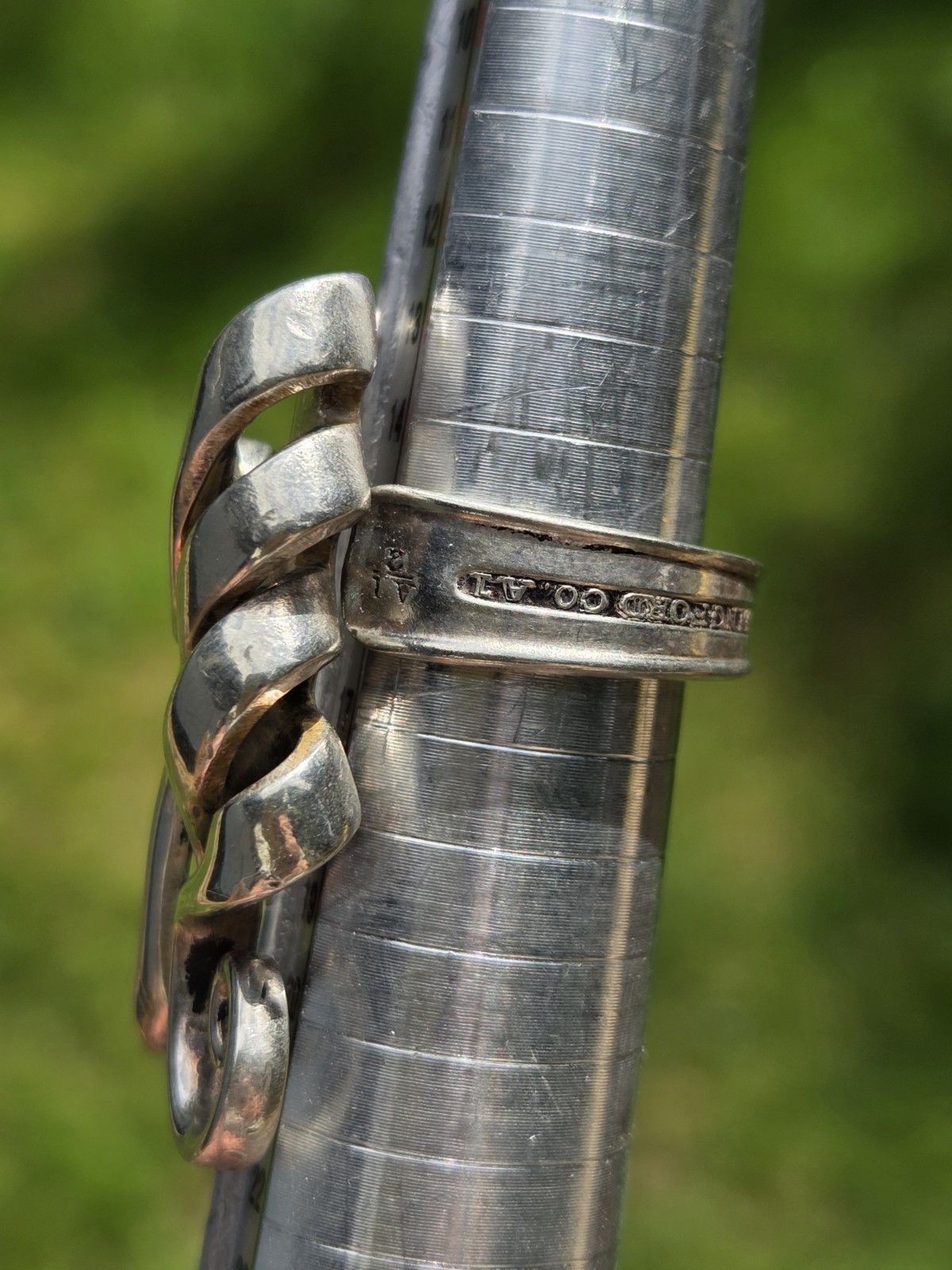 Vintage Wallingford Fork Ring Silver Plated Silverware Size 7.5