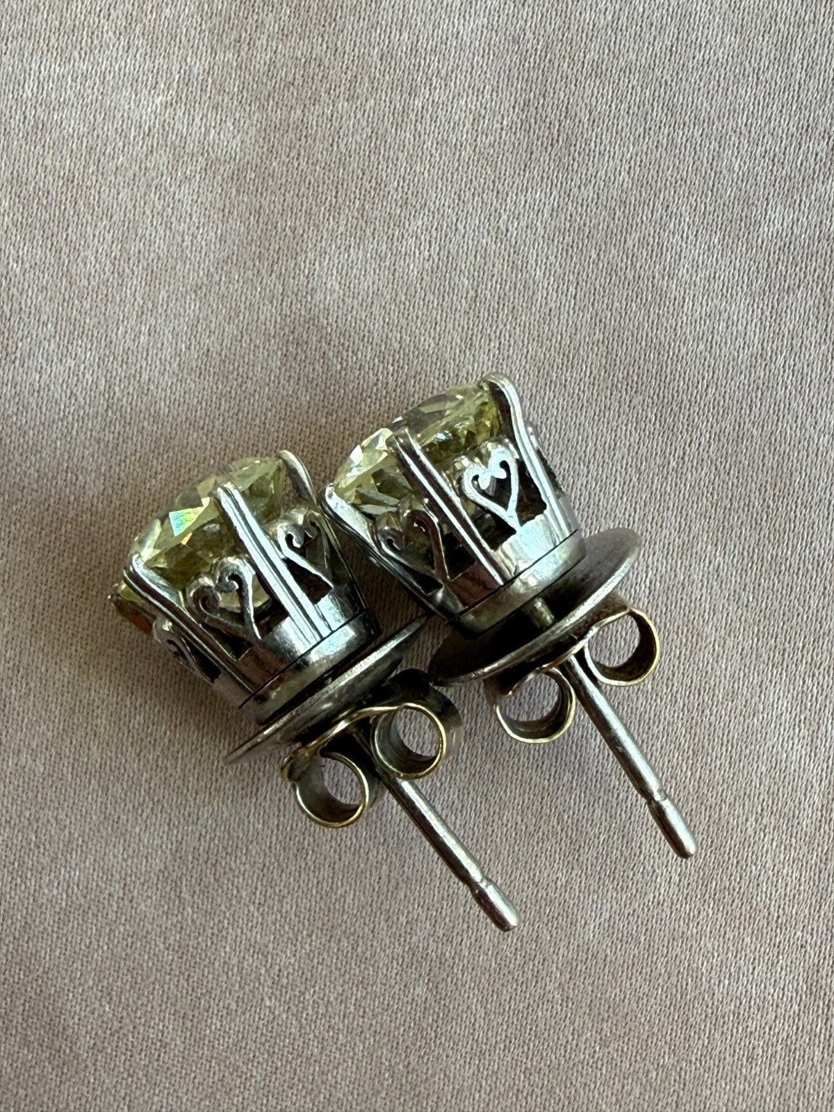 Antique GIA Certified 3.88tcw Old European Cut Diamond Stud Earrings