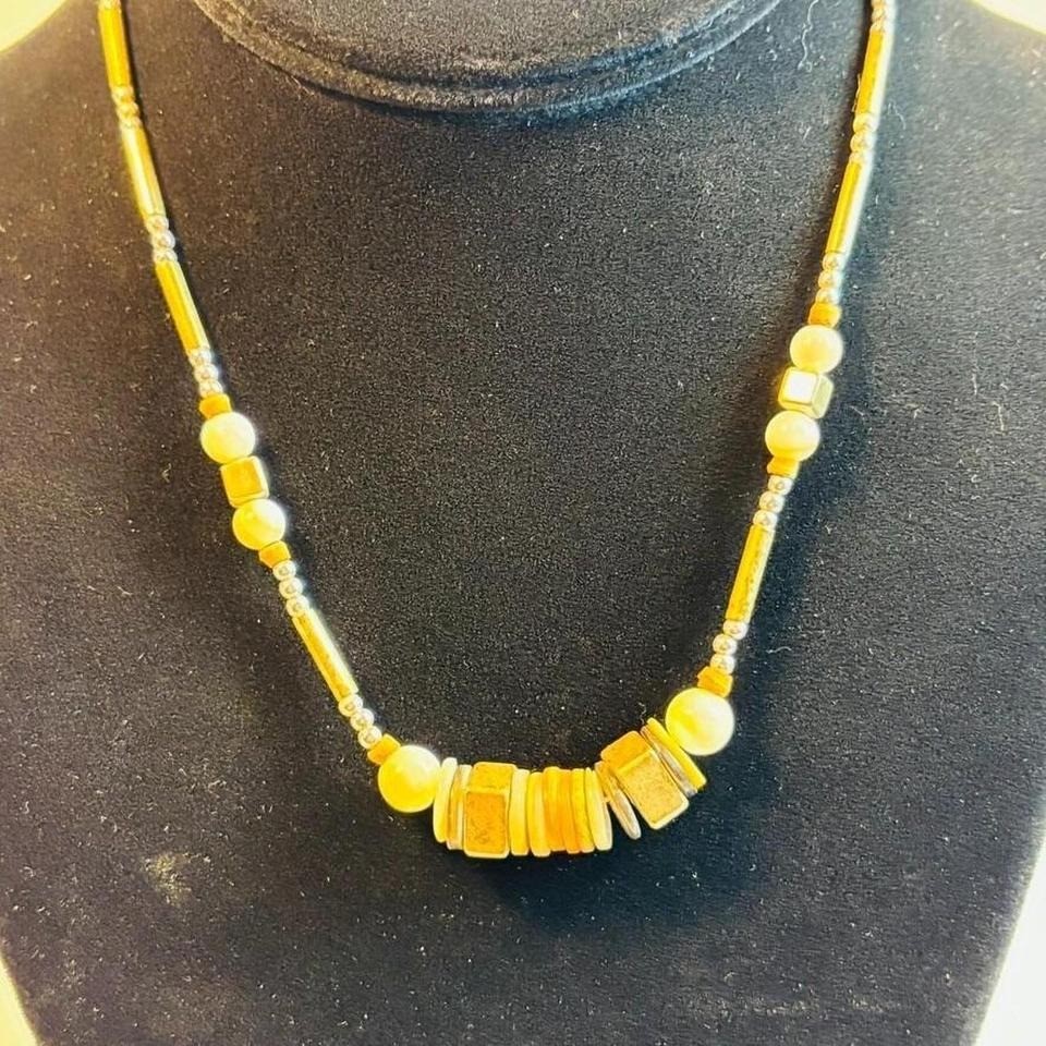 Y2K Vintage Jewelry Beaded Choker Necklace 2000s Retro Accessory