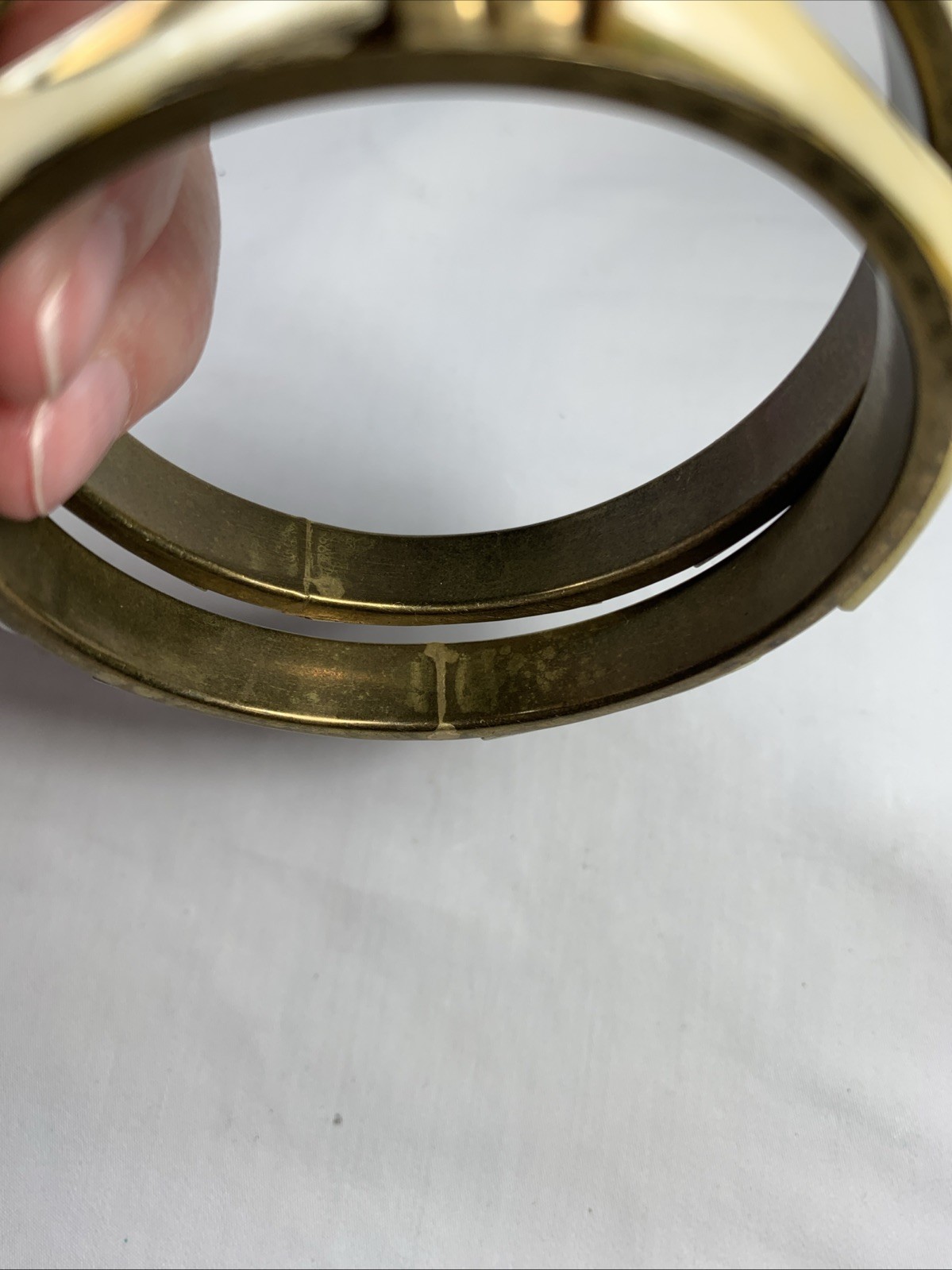 2 Vtg Bone & Brass Bangle Bracelet Moroccan Berber – Handcrafted Ethnic Tribal