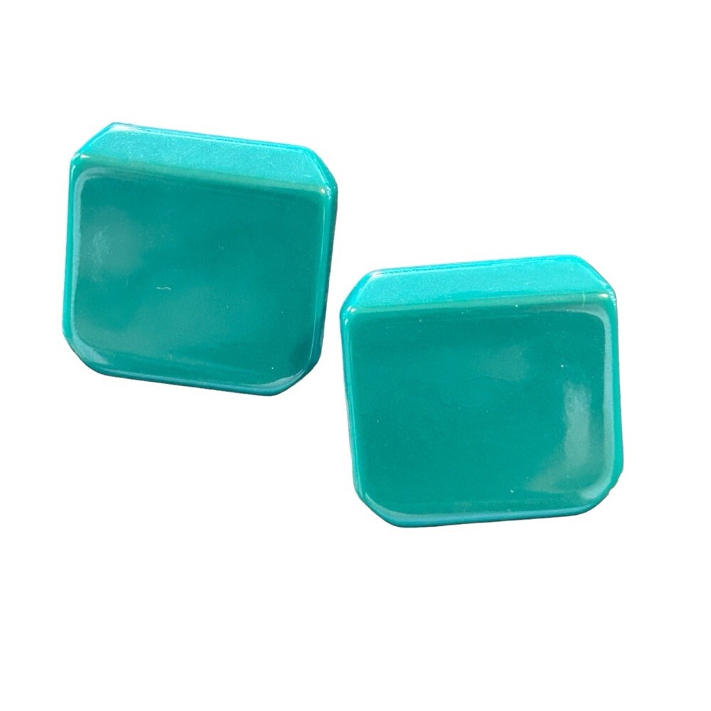 Lot of 3 Vintage 80’s Plastic Enamel Metal Pierced Earrings