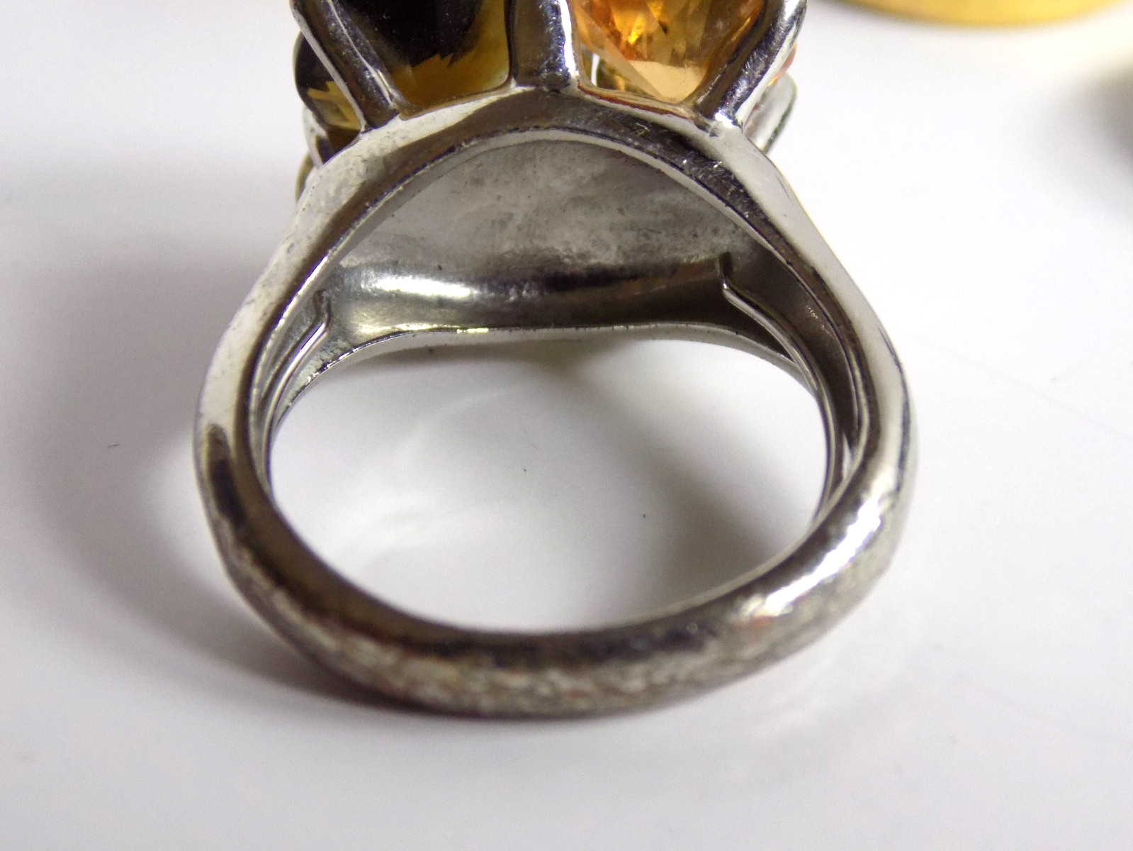 Vintage Costume Rings Lot Rhinestones Avon Monet Silverplated CZ Bands Floral