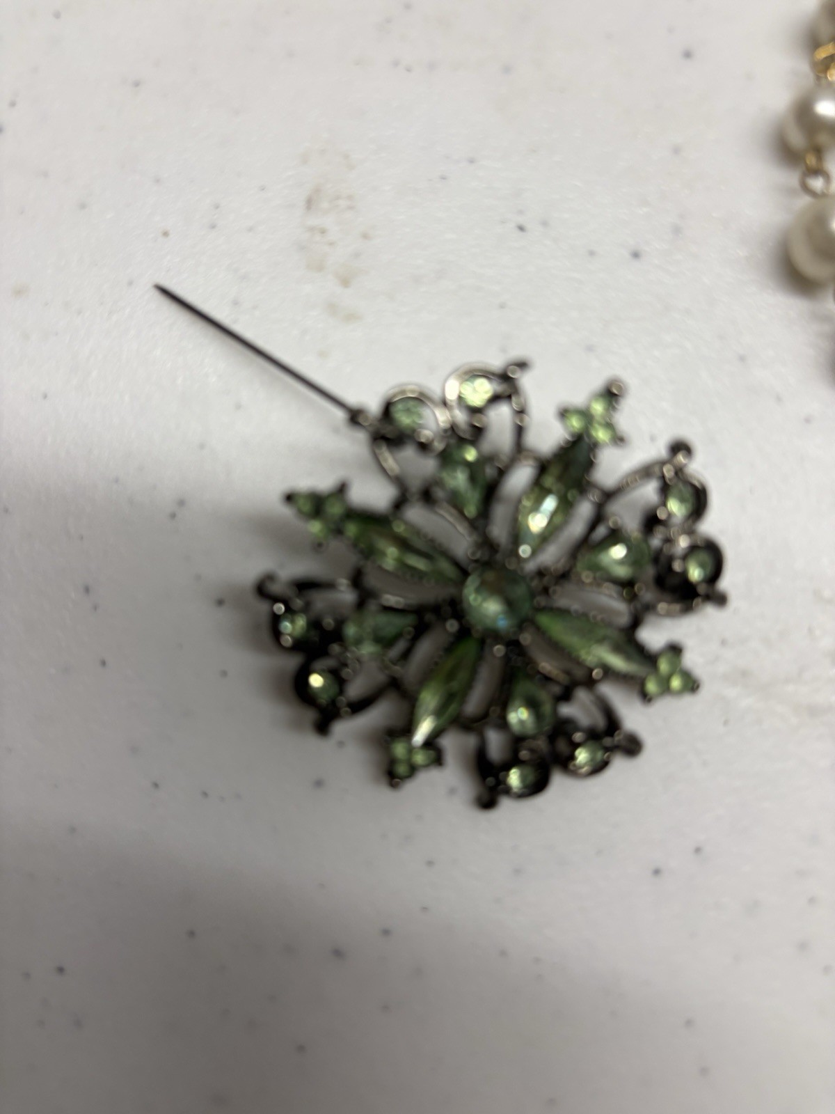 Vintage Costume Jewelry Lot Necklaces Brooches Pins Bracelet Ring Faux Pearl