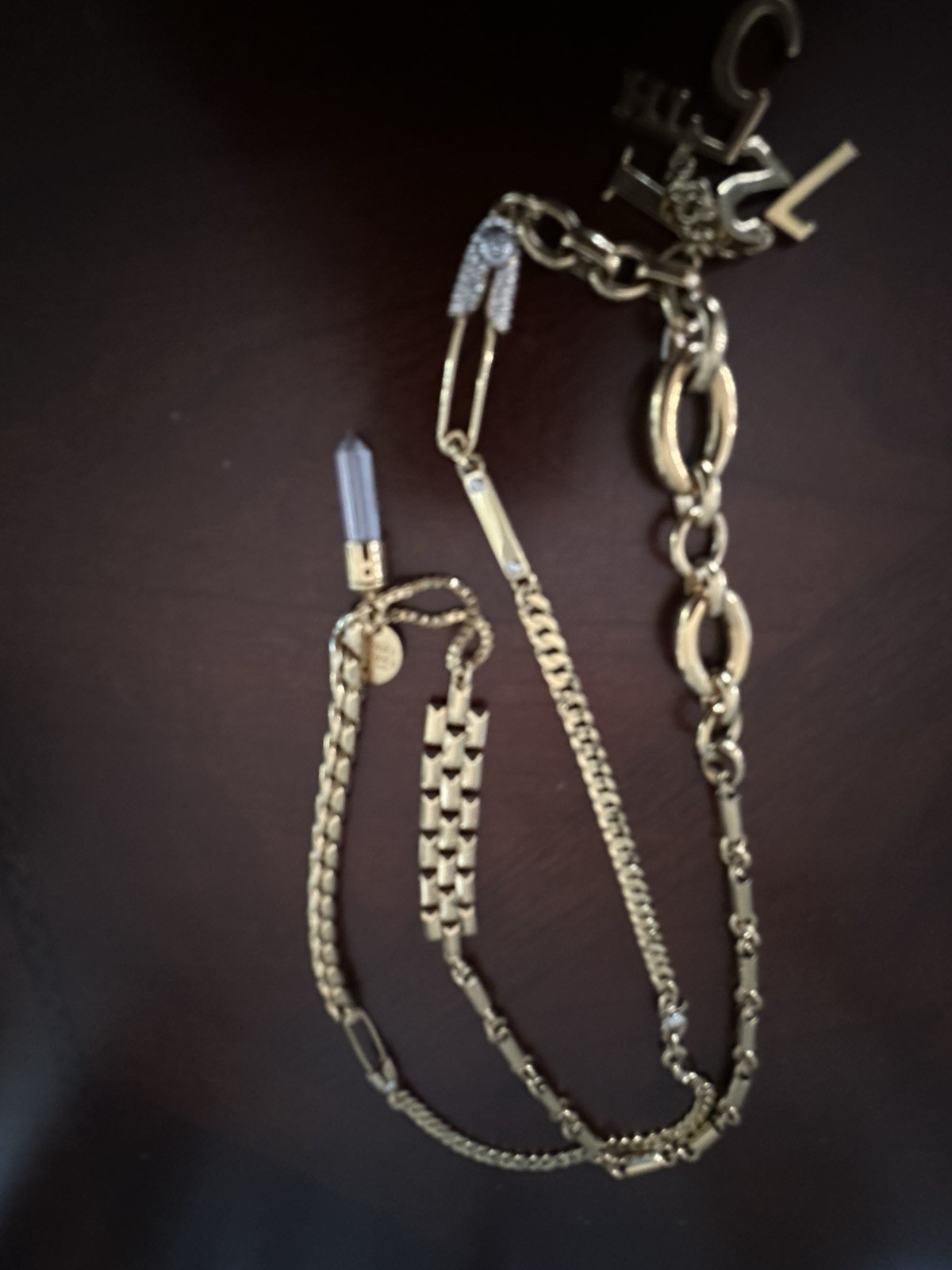 Vintage Rare HENRI BENDEL Gold Beaded 1980’s Gold Tone Long or Layered Necklace