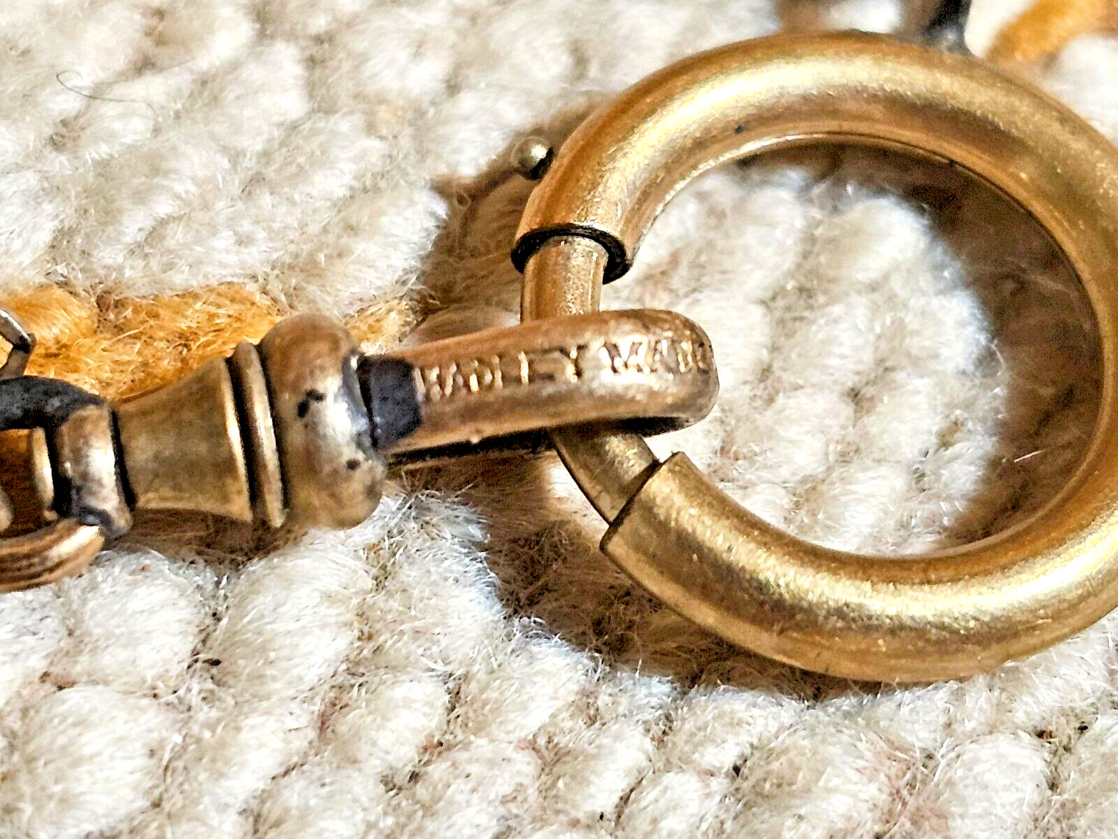 Cool ca1930s Letter C Enamel Gold Filled Football Charm Pendant Hadley Watch Fob