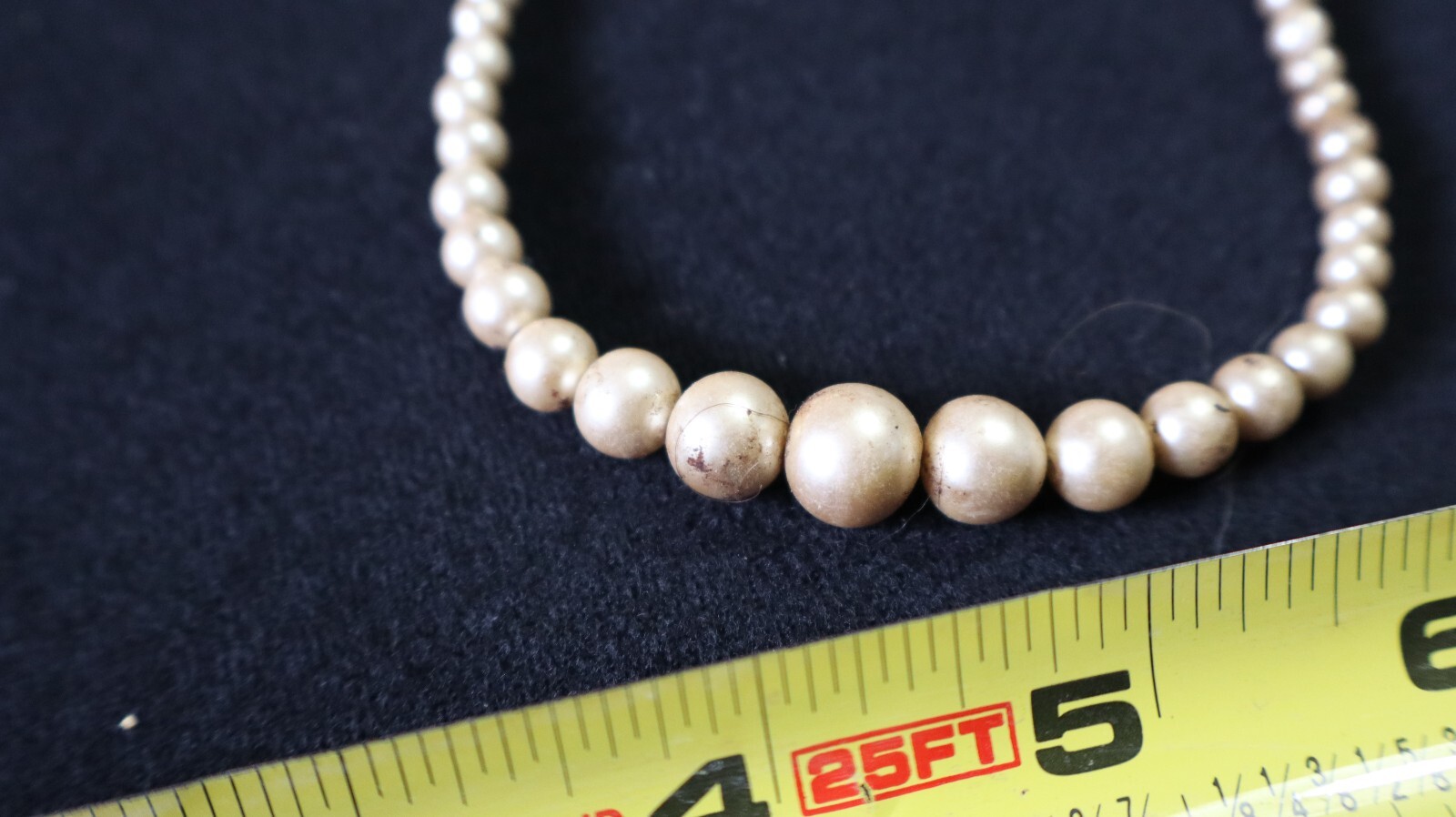 Vintage PEARL NECKLACE STORAGE AUCTION FIND LOT 2 STERLING K