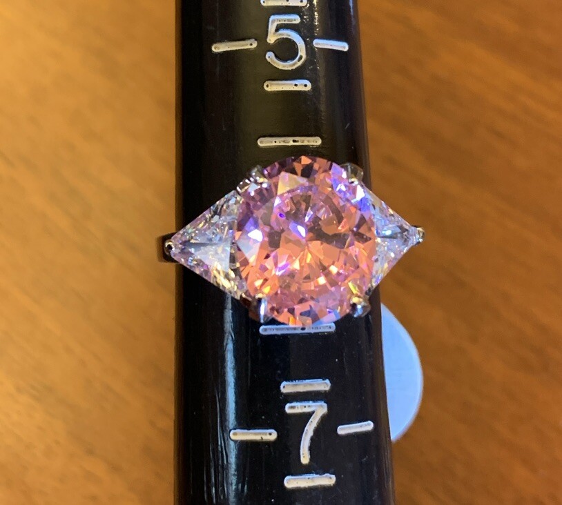 BUTLER 5th Ave. Collection “Tickled Pink” Cubic Zirconia Ring Size 6