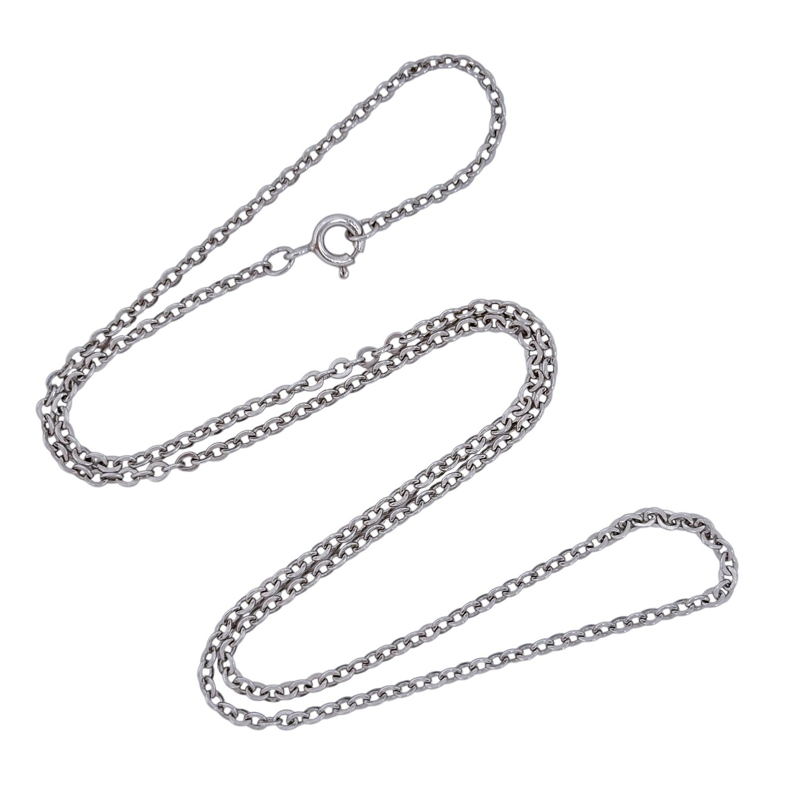 Vintage Sterling Silver 925 Curb Link Chain Necklace | 18″