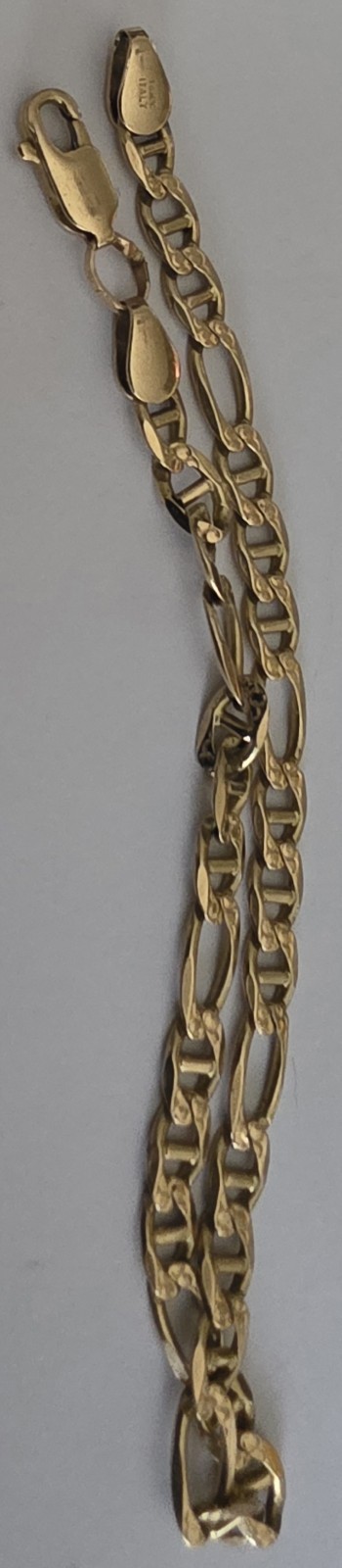 FIGARO Made In Italy 14k Yellow Gold, 7.25″L 4.59g