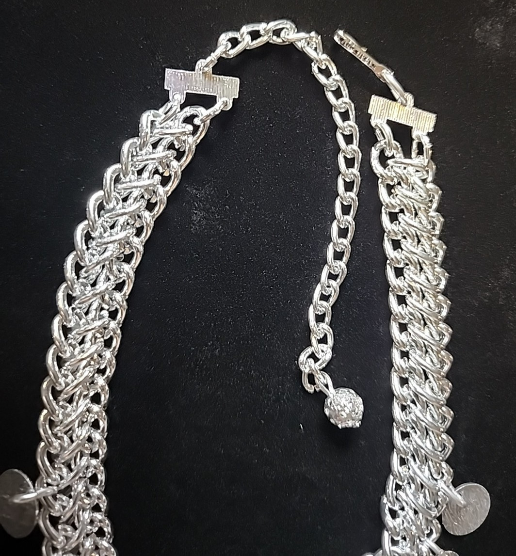 Vintage 1971 Sarah Coventry Pyramid Treasure Necklace Bracelet Set