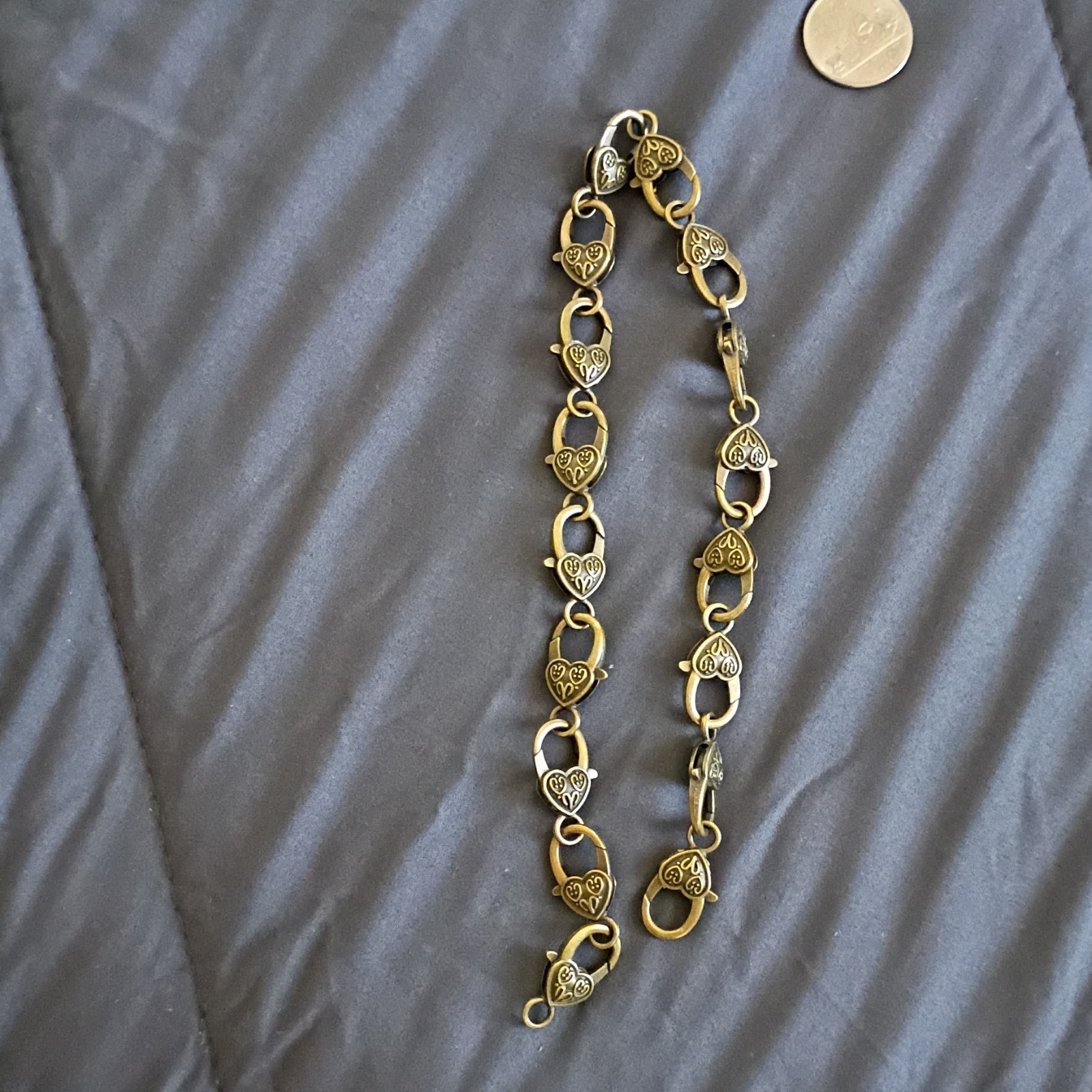 Antique Bronze Heart-Shaped Lobster Claw Clasps Chain for Jewelry Making