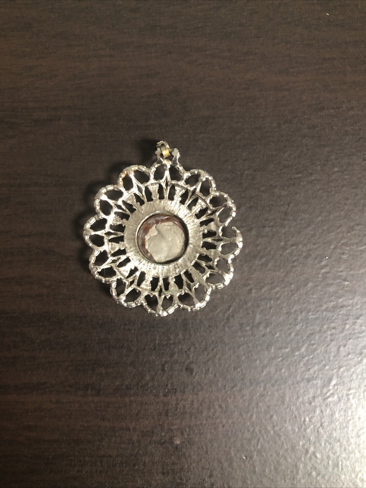 Vintage 1970s Buffalo Nickel Coin Pendent Faux Turquoise Silver Tone Necklace