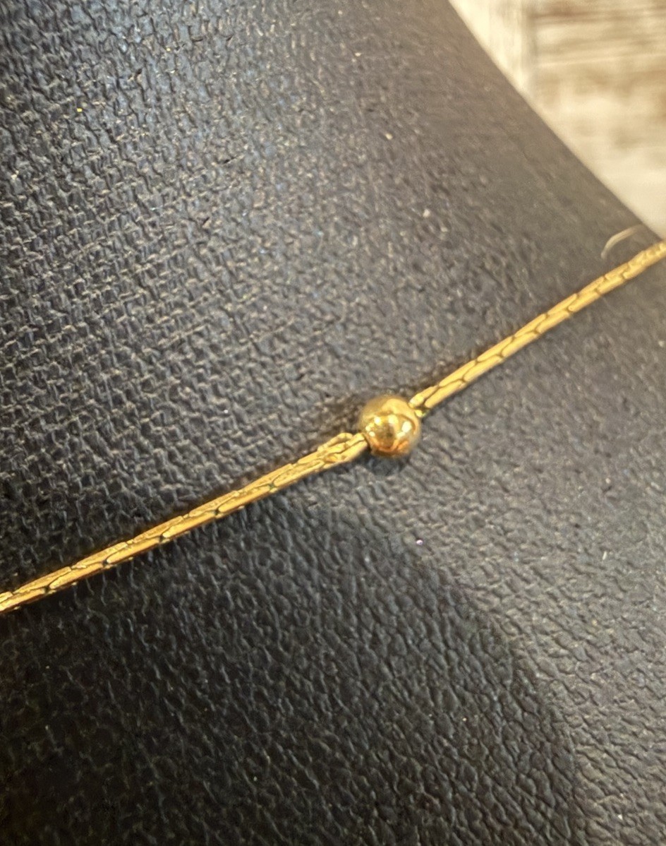 Vintage Monet Goldtone Thin Delicate 18”L Chain Necklace