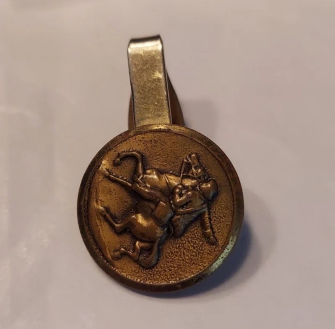 Antique Paul Revere Midnight Ride Tie Clip – Brass RARE!