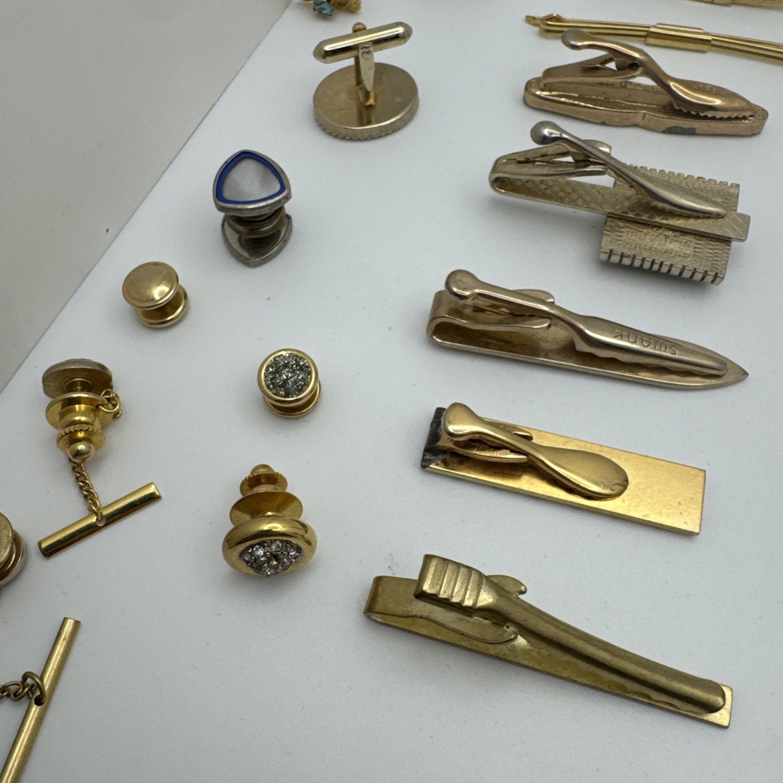 Vintage Now Tie Tack Tie Clip Cuff Link Lot Sale Men’s Fashion Read