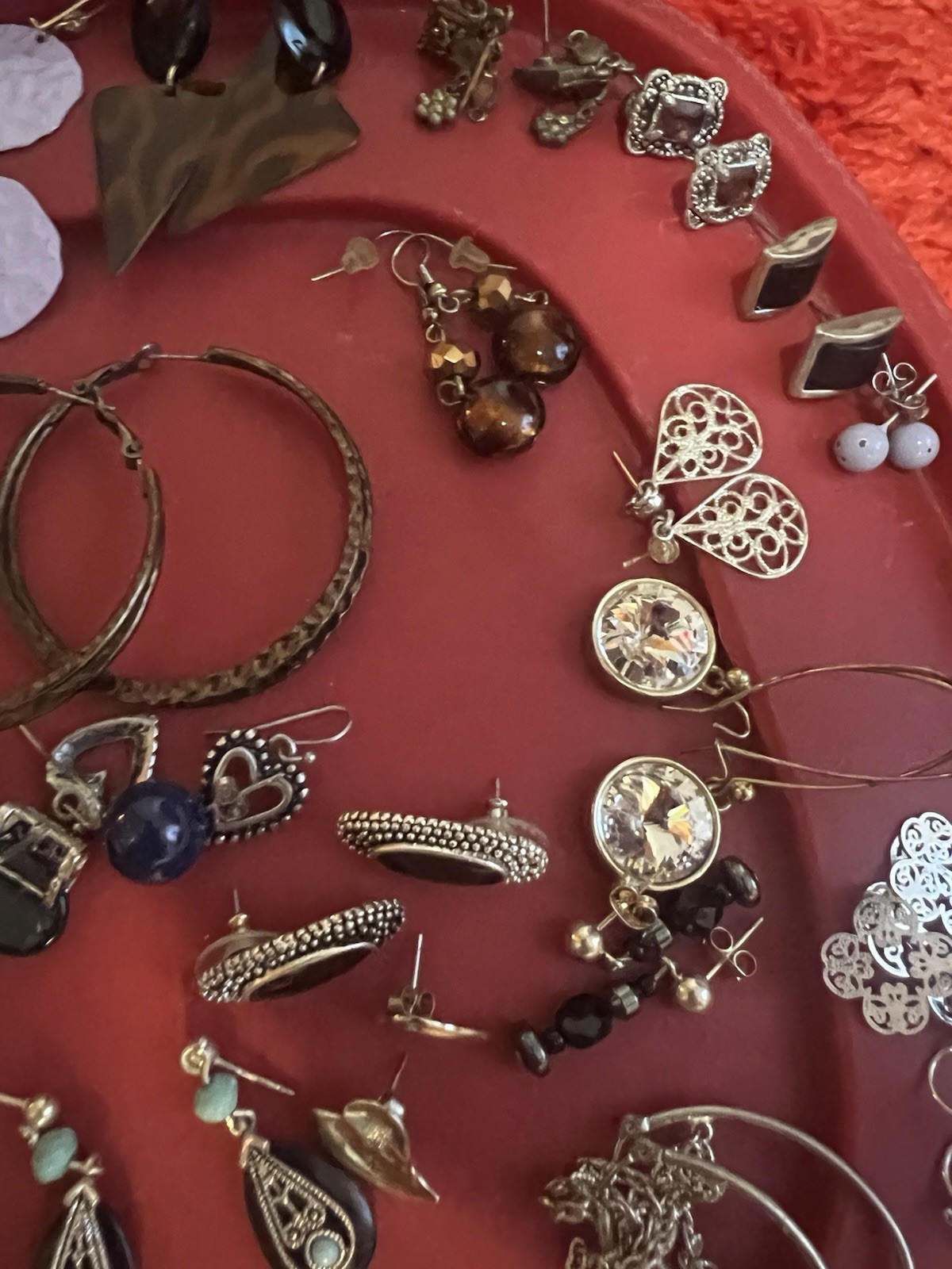 Vintage & Mod. Jewelry Lot Earrings Pierced Some Signed