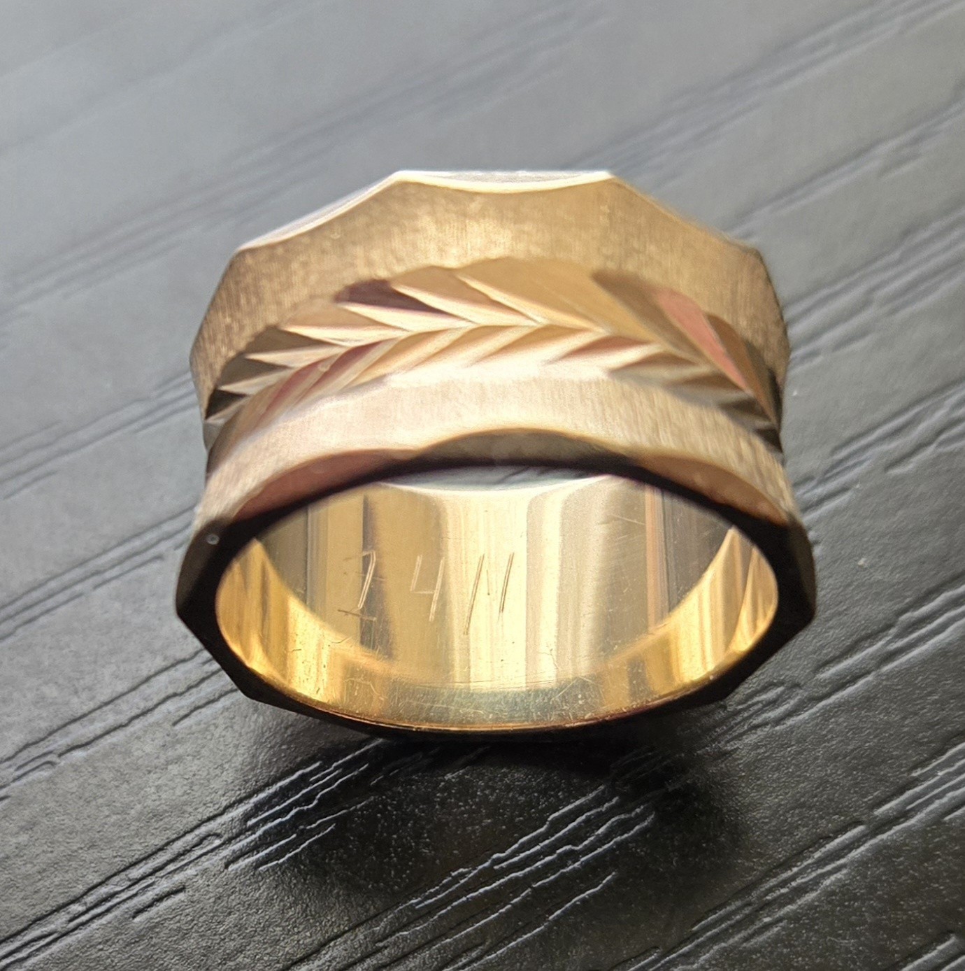 14K Yellow Gold Vintage Ring Size 7? 6 Grams No Blemishes Not Scrap Stamped