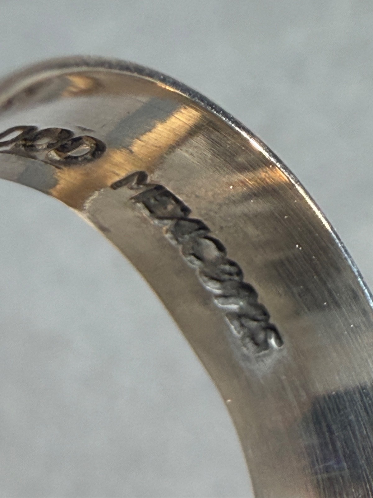 DOMINIQUE DINOUART DDD Mexico 925 Silver Labradorite Elongated Ring Sz 7.25 NEW