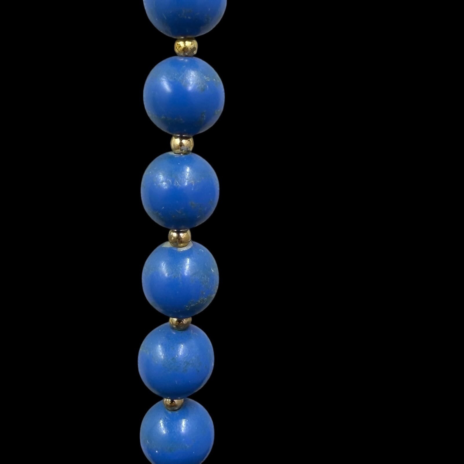 Vintage Blue Beaded Necklace Set 2 Strand Bundle Long Layered Coastal Boho