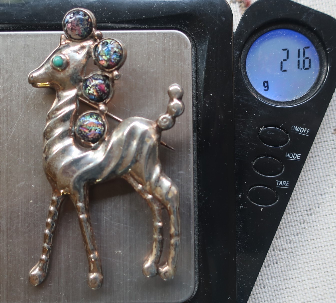 VTG Sterling Silver Jewelry LOT Vintage Horse Two Sterling Silver one gold plate