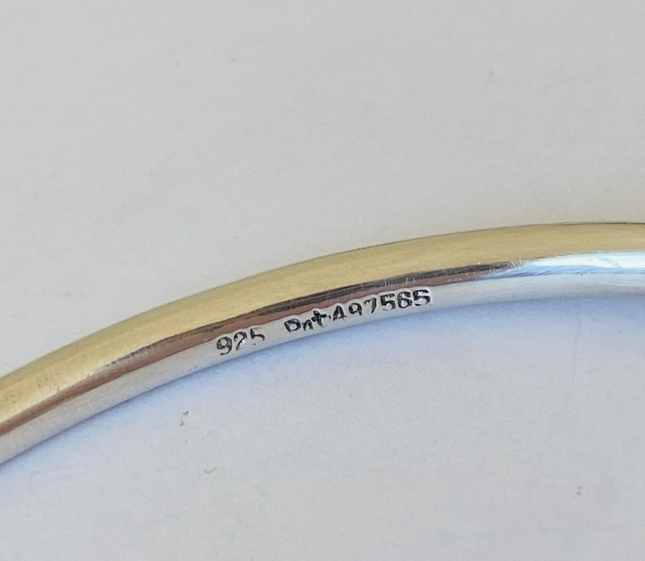 Vintage Sterling Silver Pink & Clear Topaz Cremation Cuff Bracelet