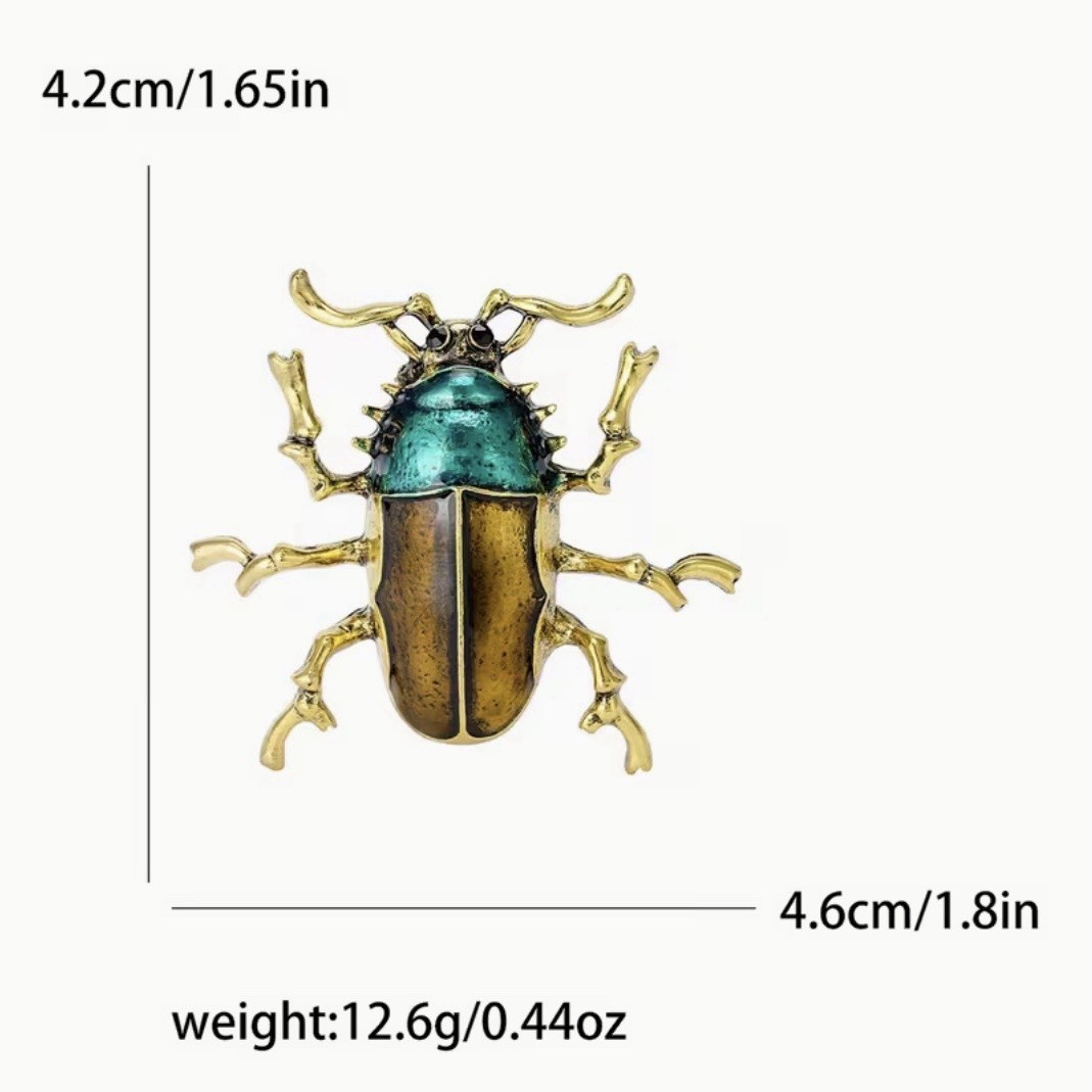 Set Of Chic Bug Brooches