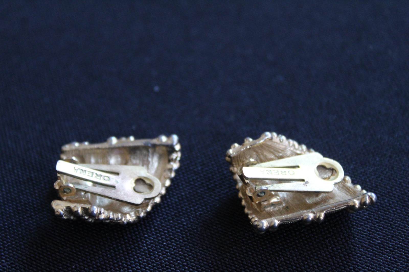 Vintage Orena Paris Gold Tone Earrings – Clip
