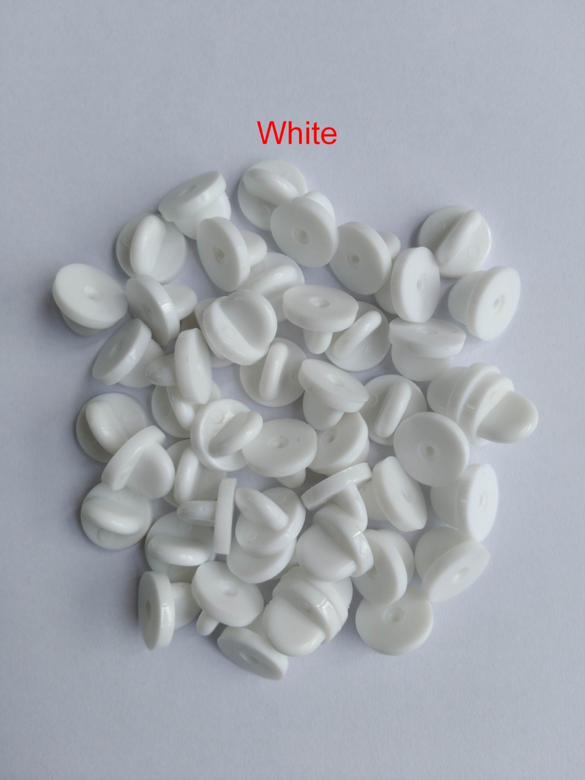 wholesale pvc rubber pin back clasp clutch hold for lapel enamel badge military