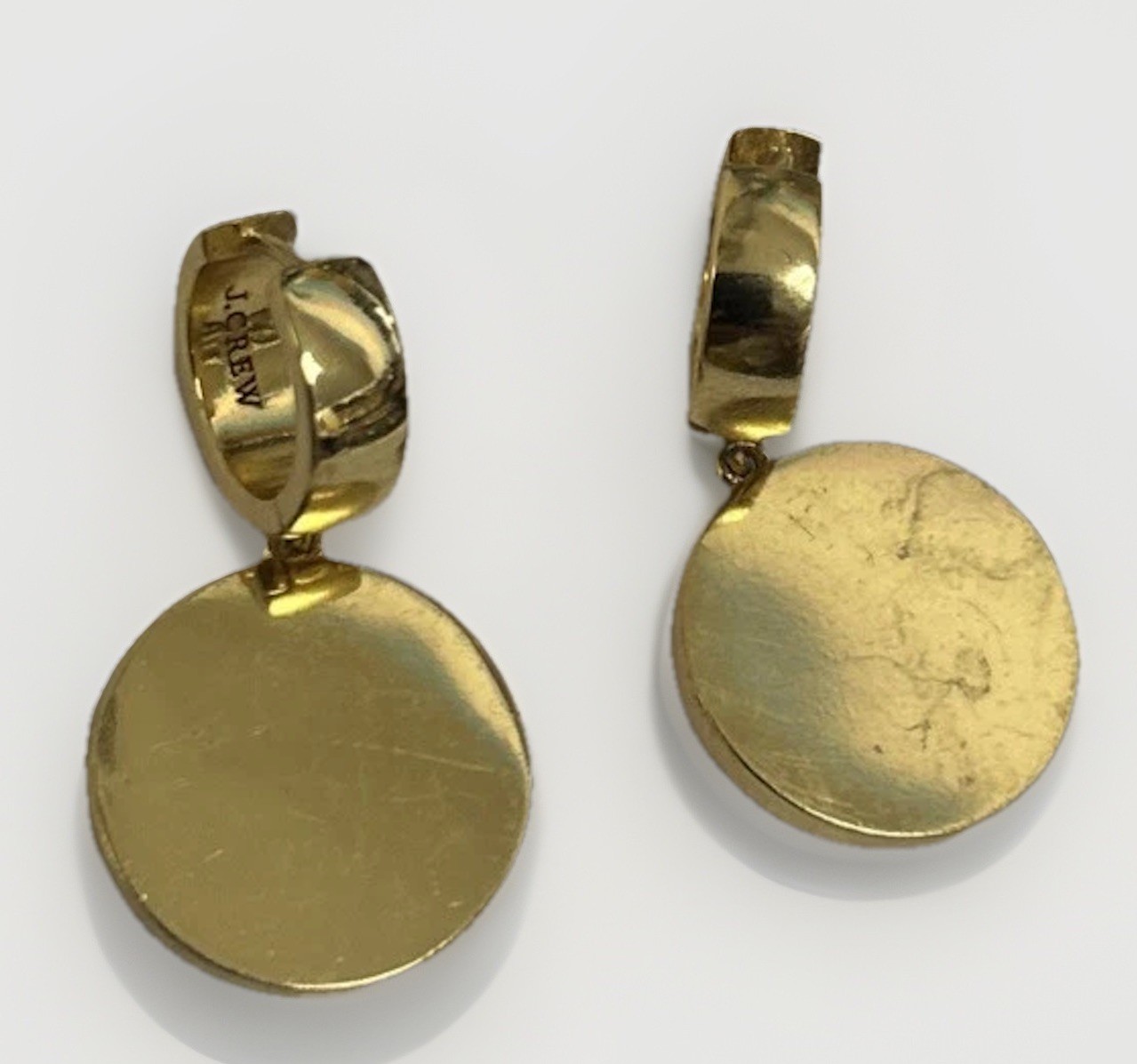 Vintage Gold Tone Rhinestones Earrin