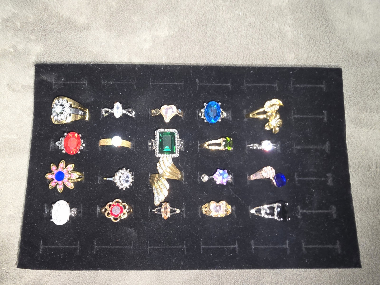 Modern Vintage 20 Piece Costume Ring Lot