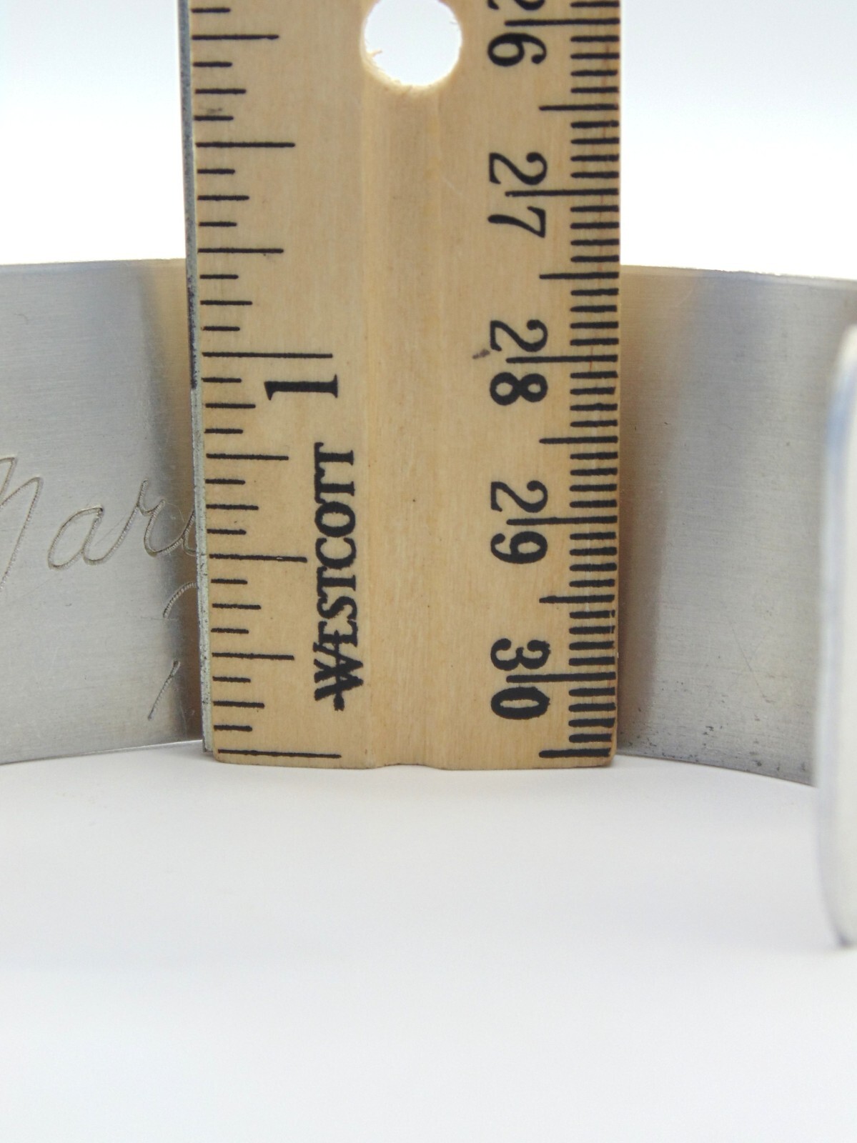 RARE Vintage Signed ~ 1962 MARY LOU ~ ATLANTIC CITY NJ ~ Souvenir CUFF BRACELET
