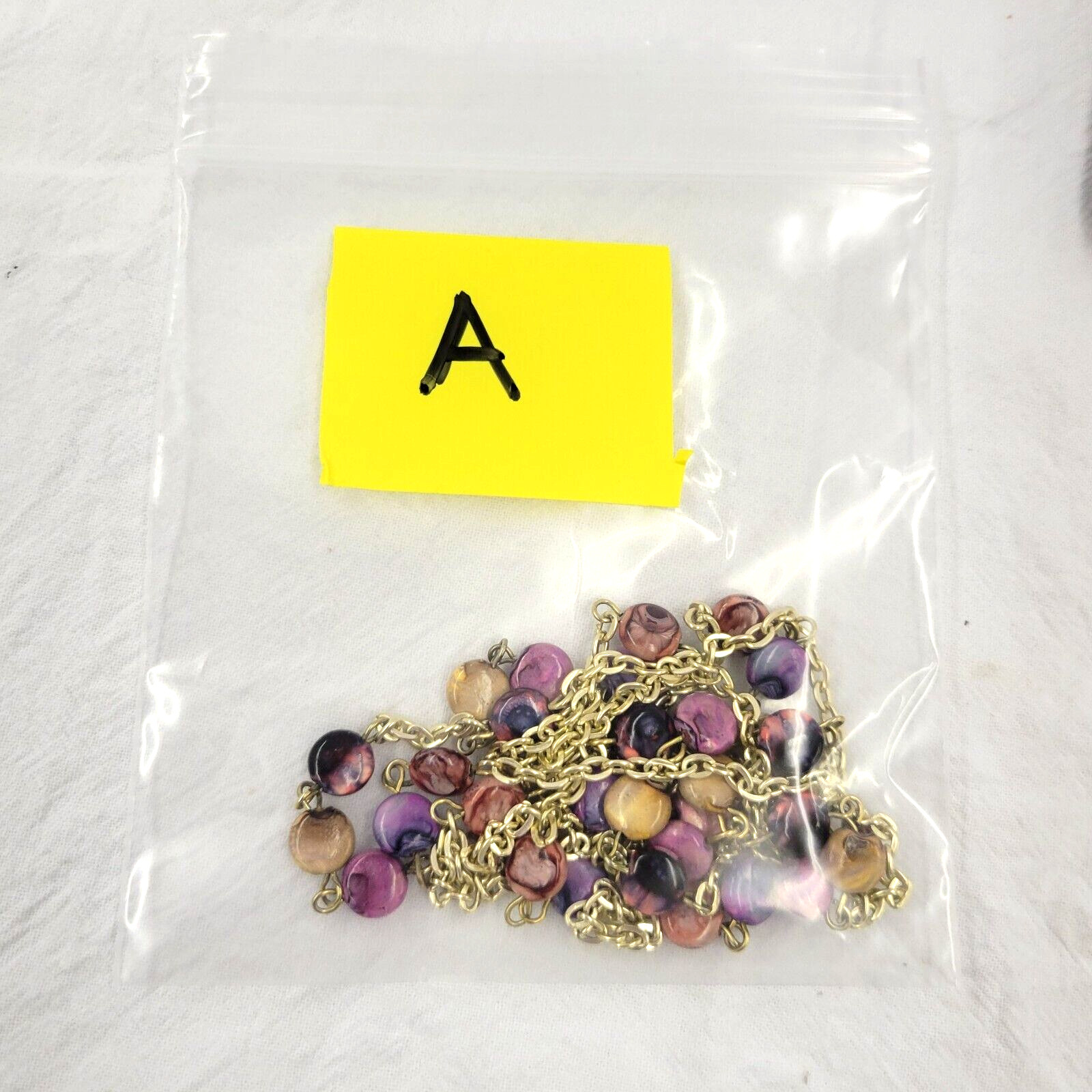 Vintage Bead Necklace – Women – 19″ – Multicolor